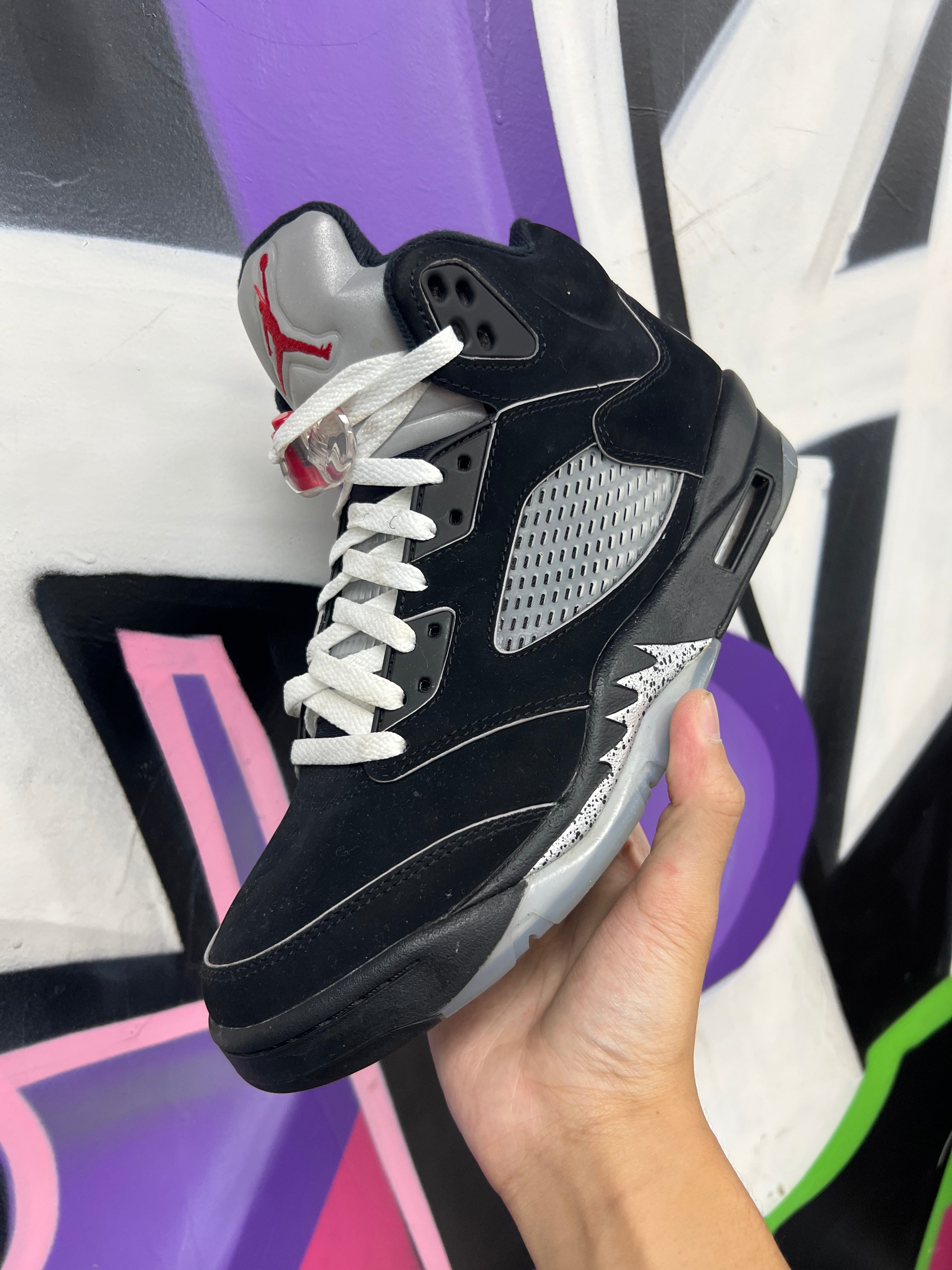 Jordan 5 Black Metallic Sneakers