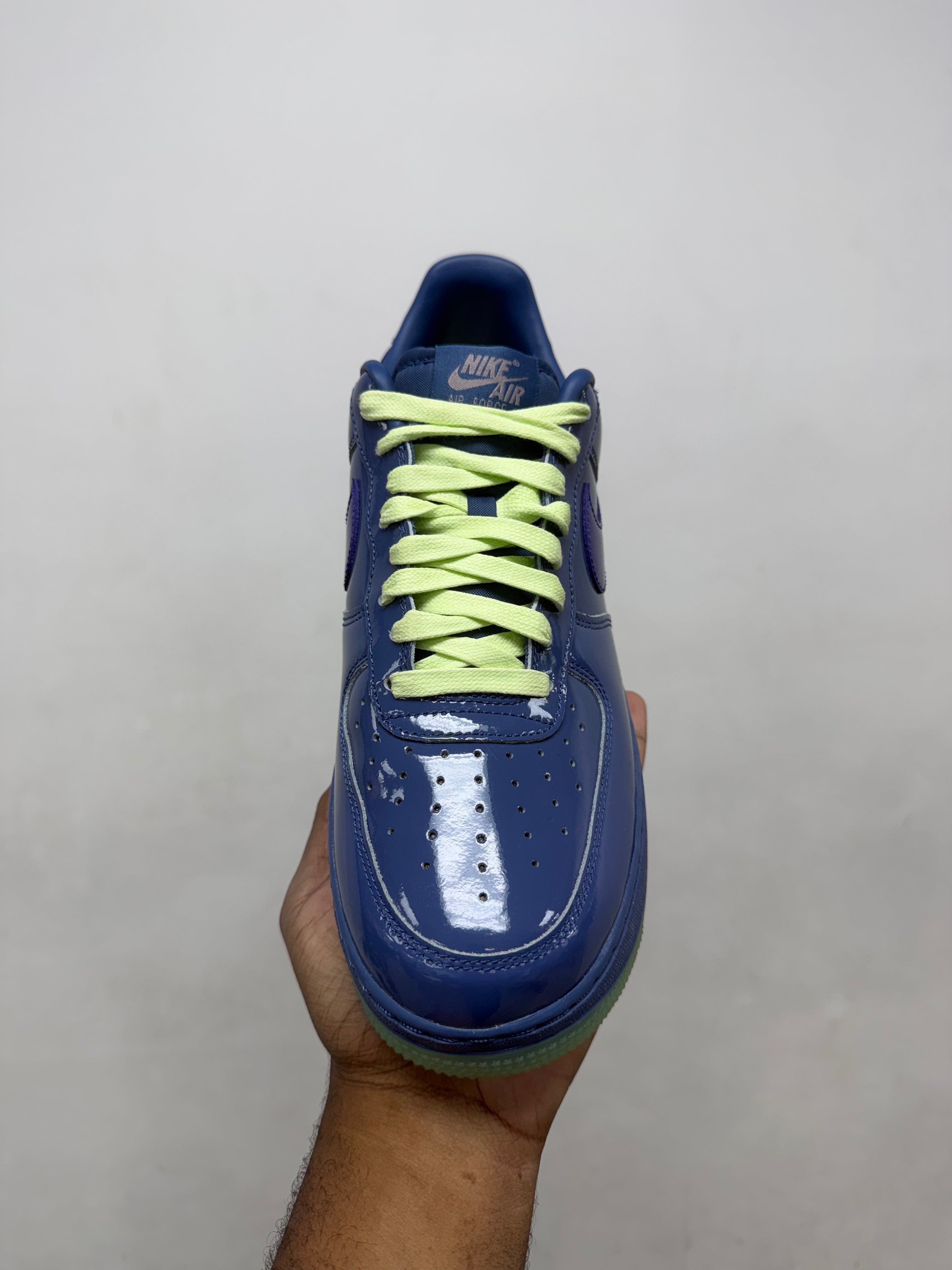 Nike Patent Leather AF1 Navy Sneakers