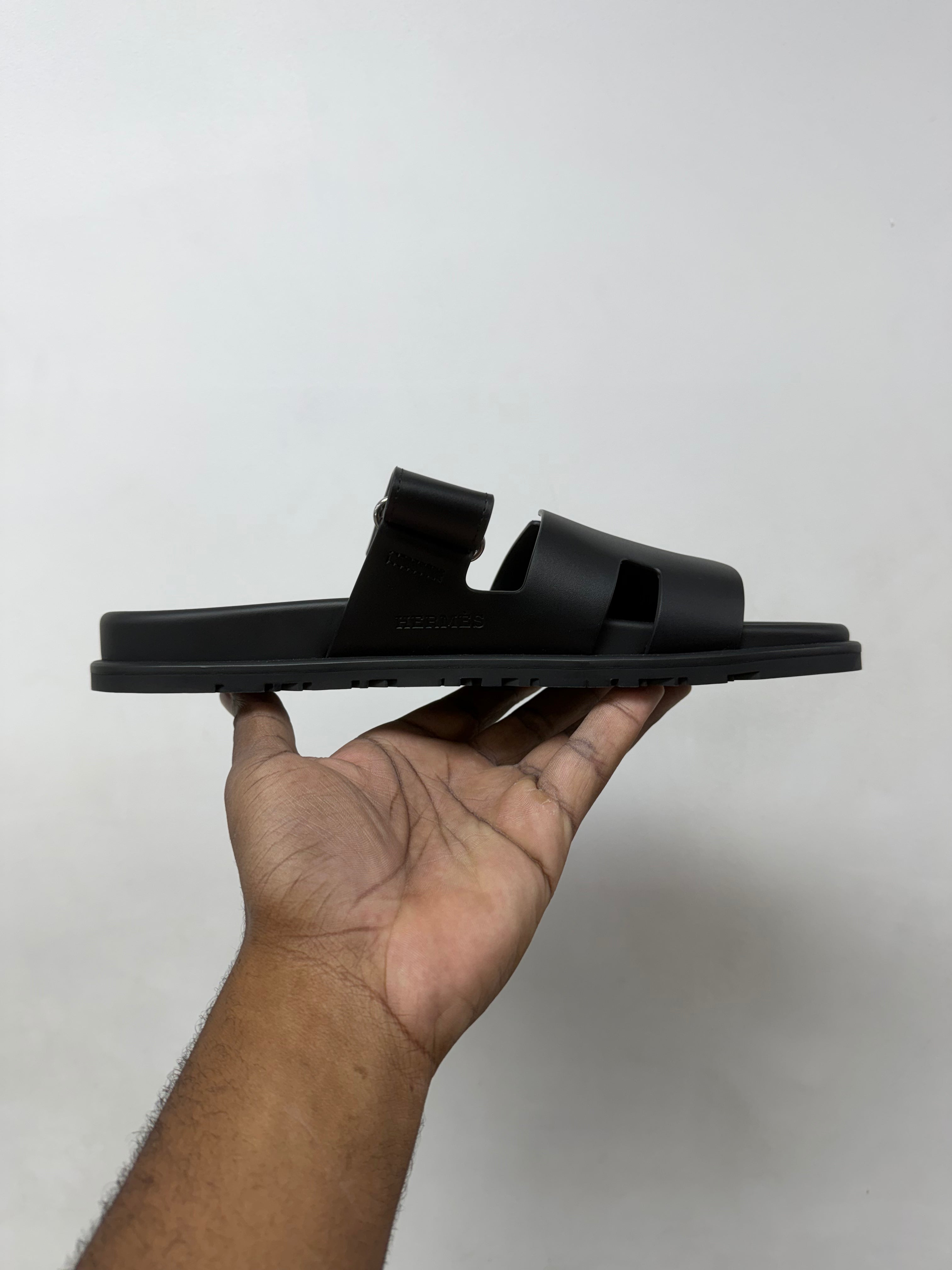 Hermes Black Cyphre Slides