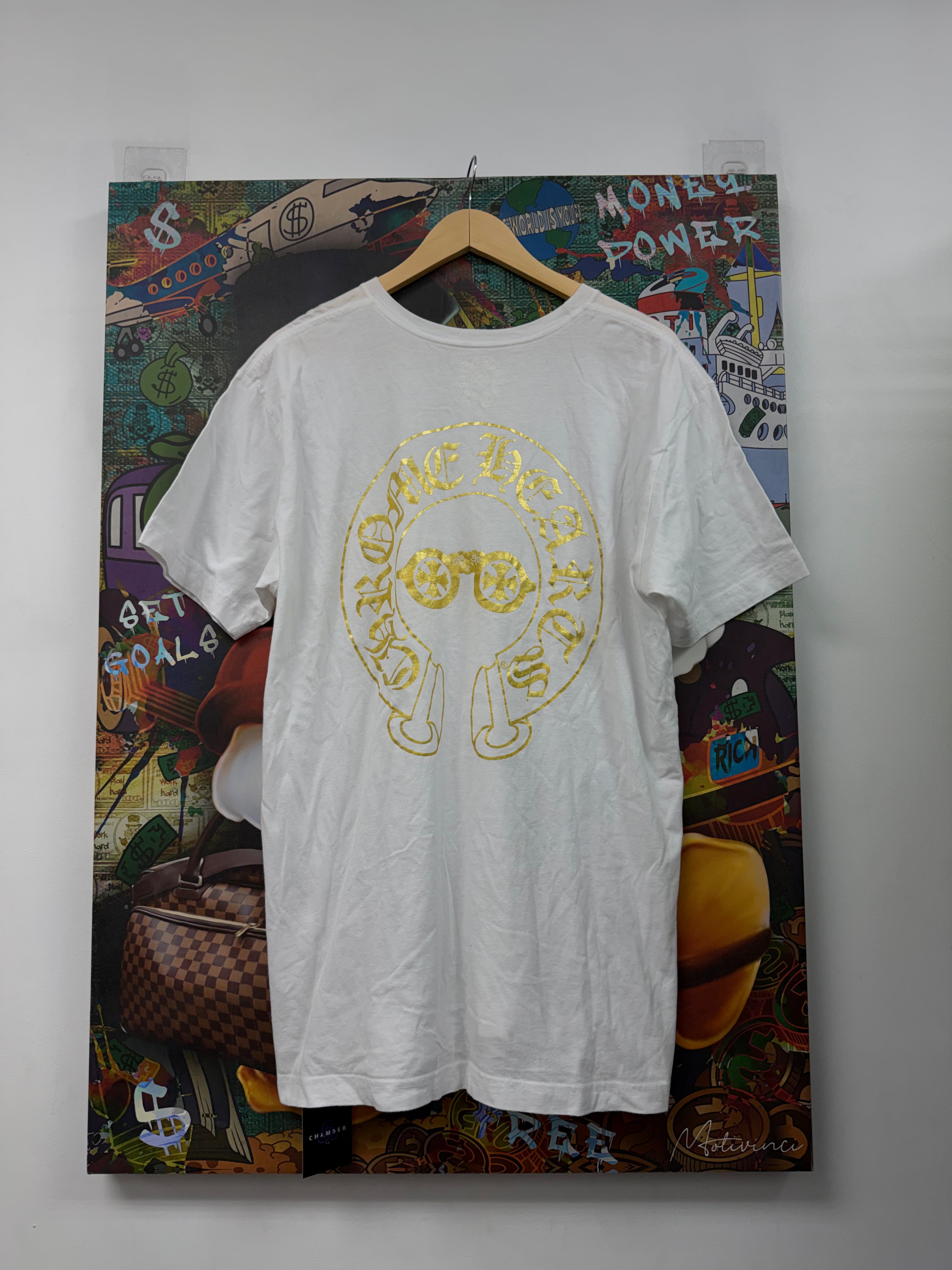 Chrome Hearts White Gold Glasses Tee