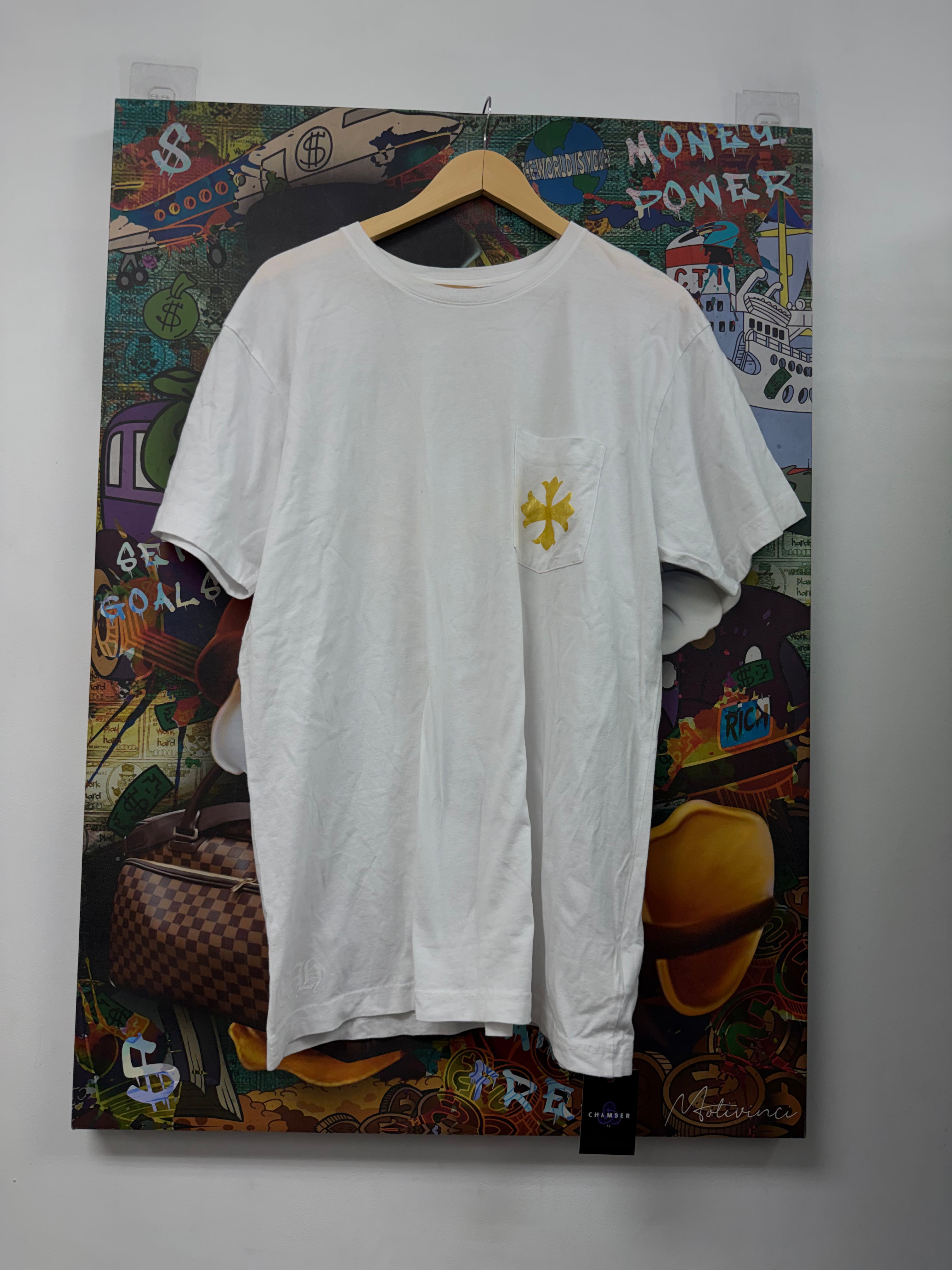 Chrome Hearts White Gold Glasses Tee