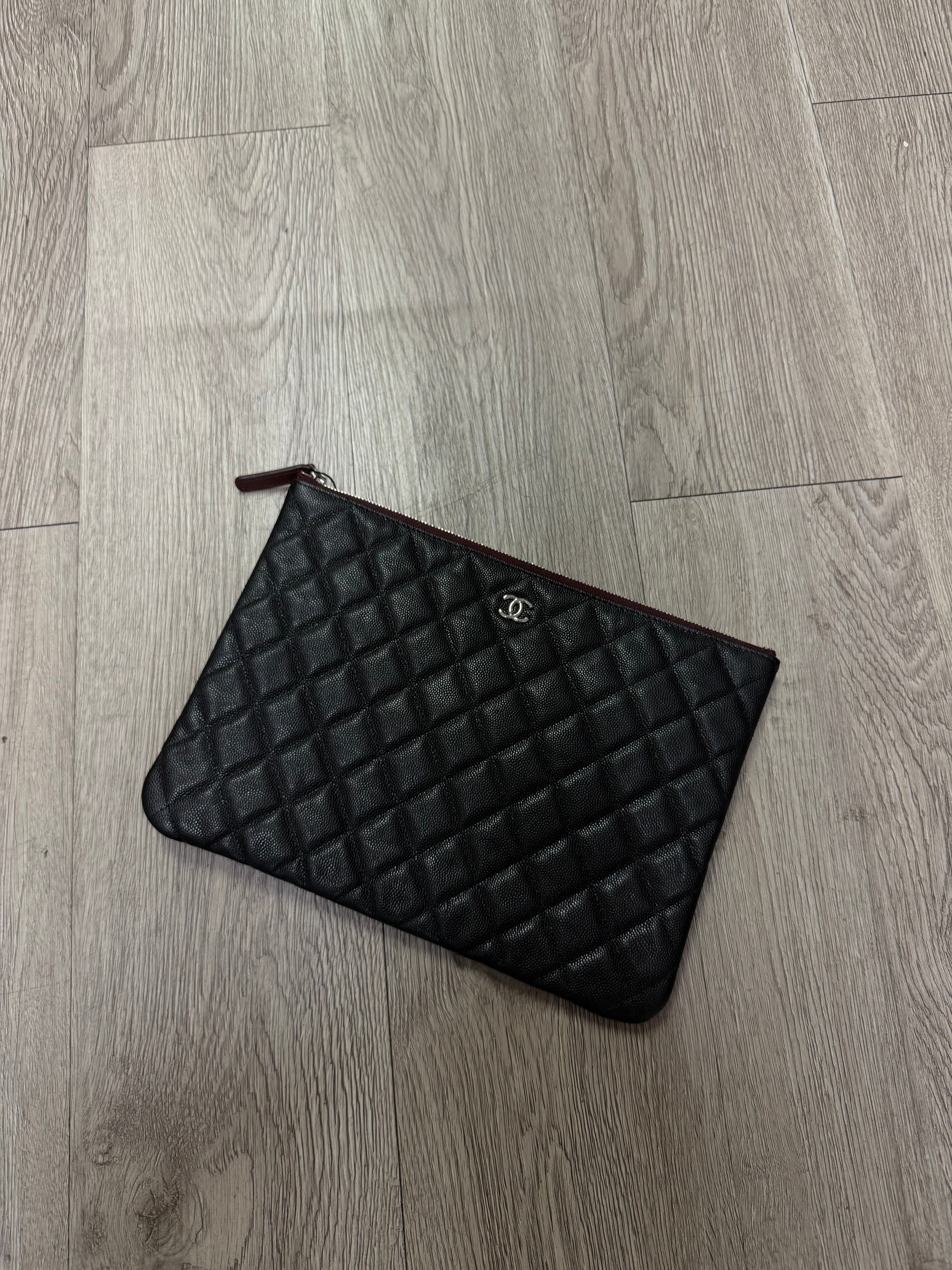Chanel Black Caviar Pouch Bag