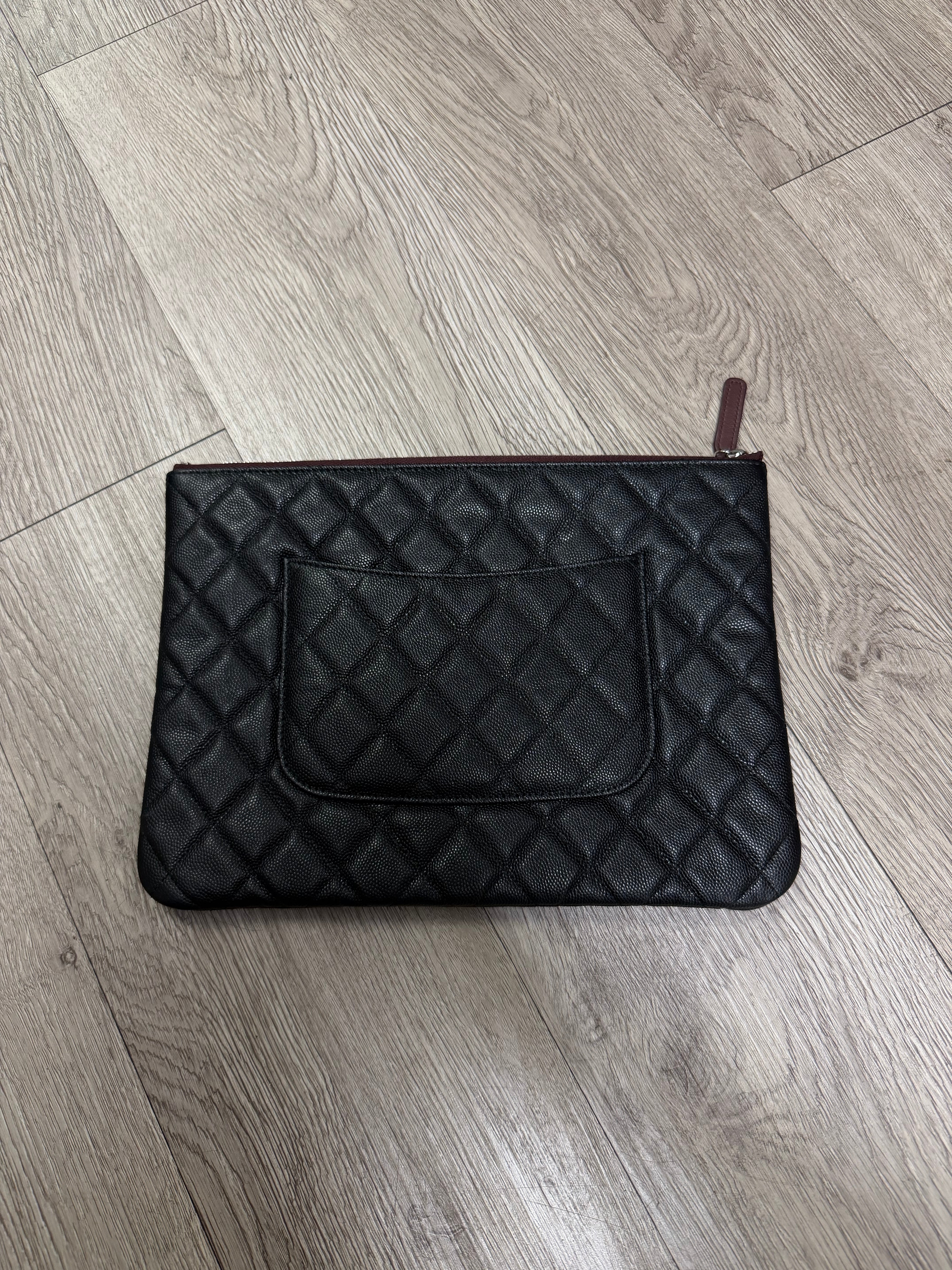 Chanel Black Caviar Pouch Bag
