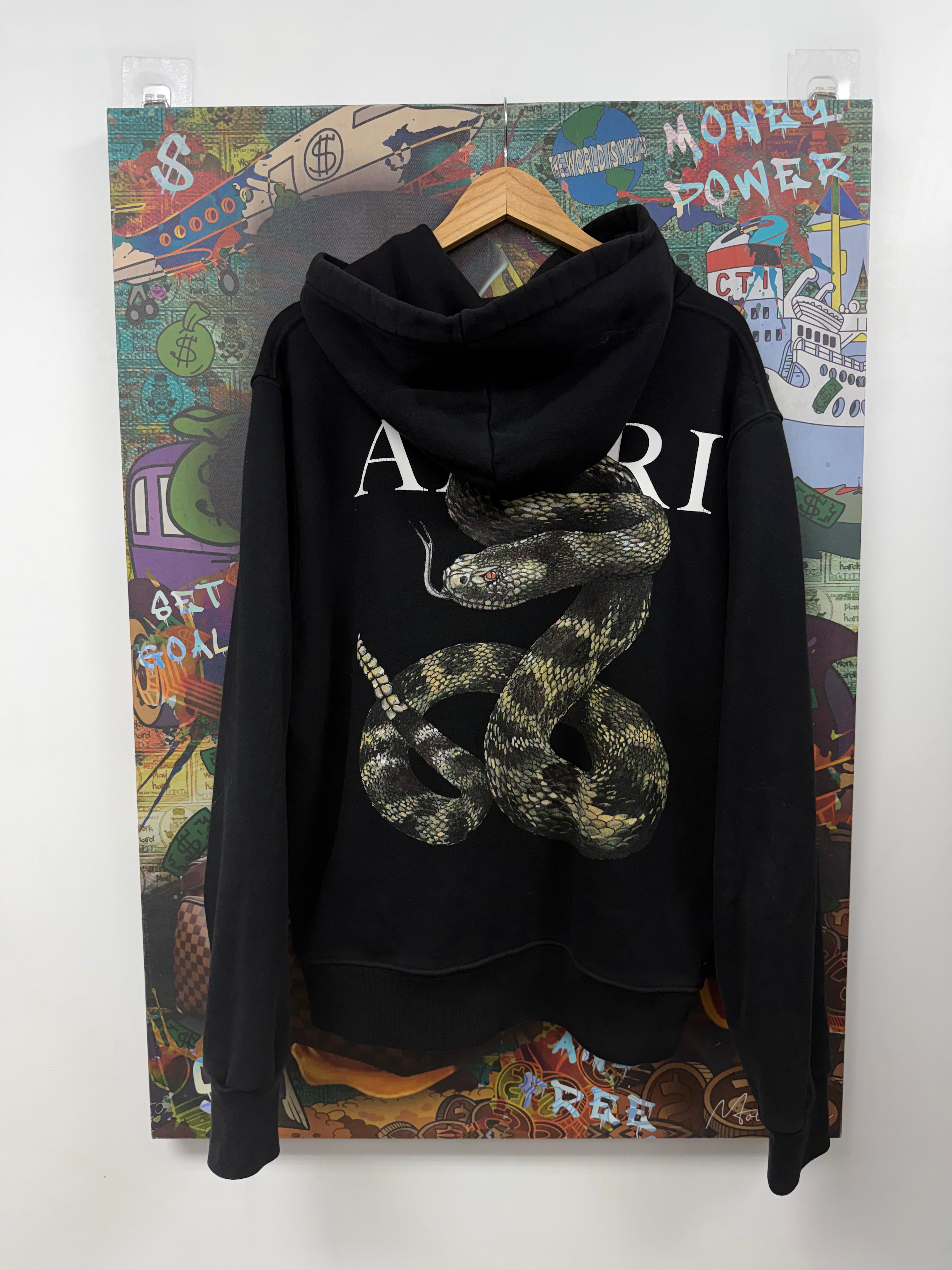 Amiri Black Cobra Hoodie