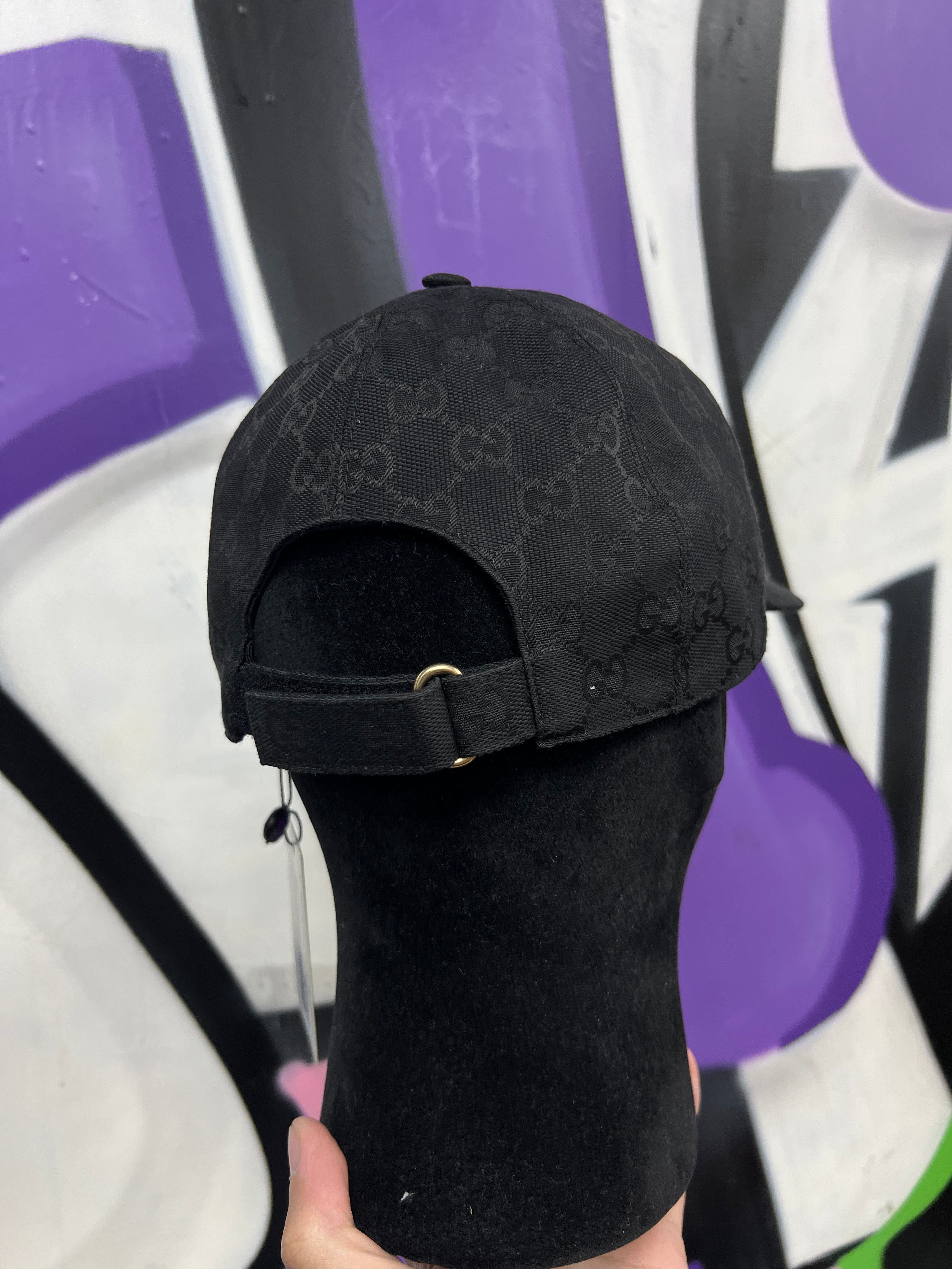 Gucci Black GG Monogram Hat