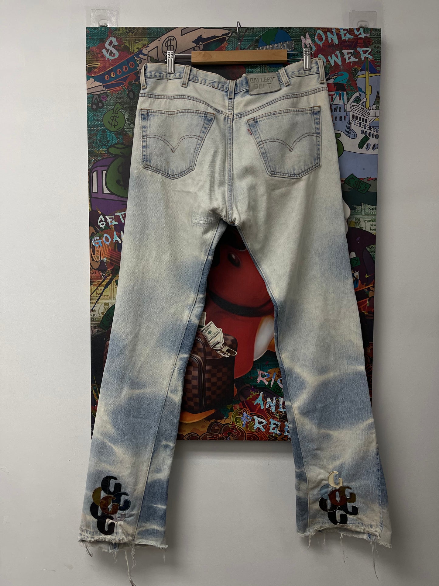 Gallery Dept Light Wash Brown G Patch Jeans Used