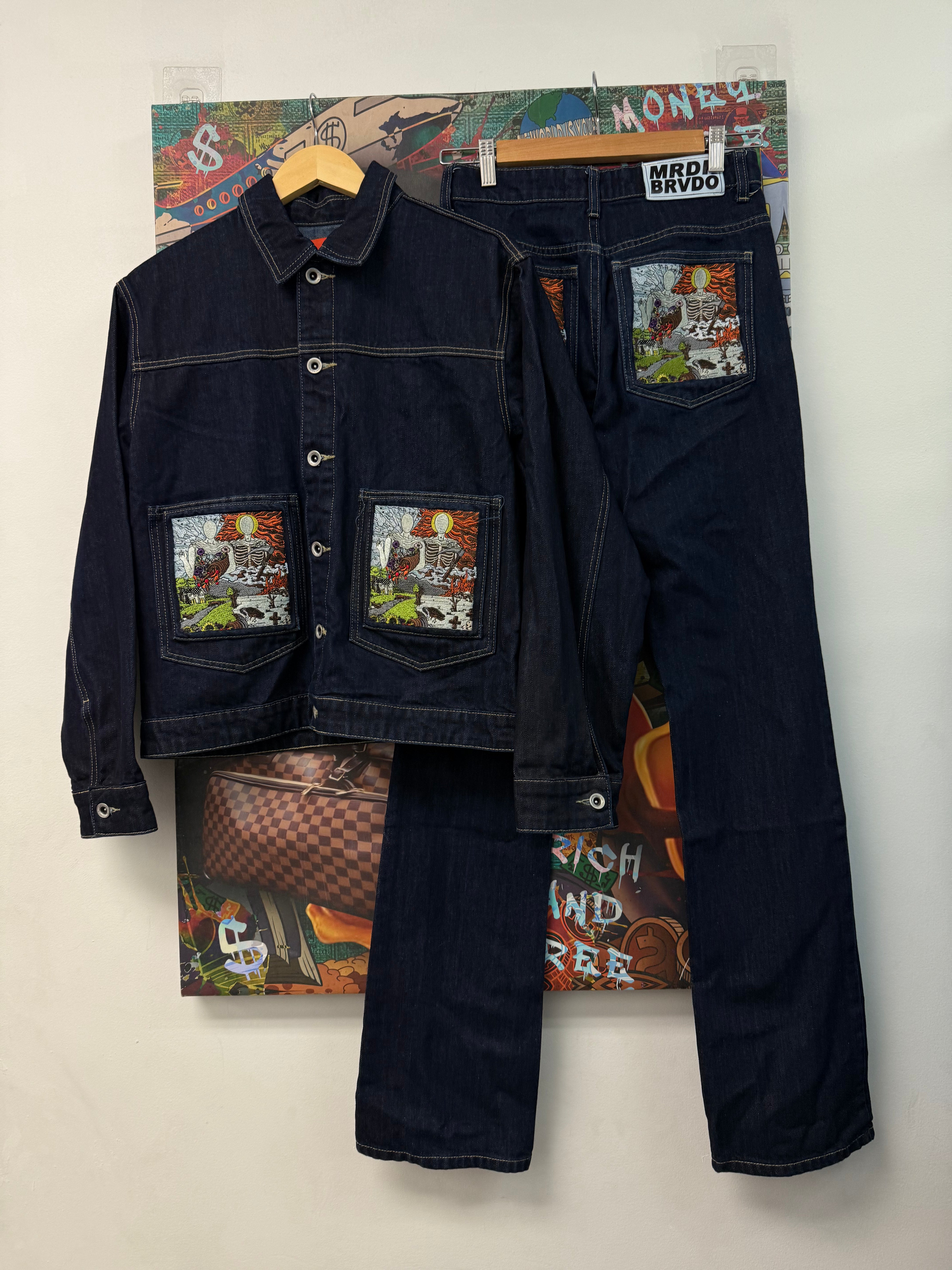 Who Decides War Dark Wash Duality Denim Set