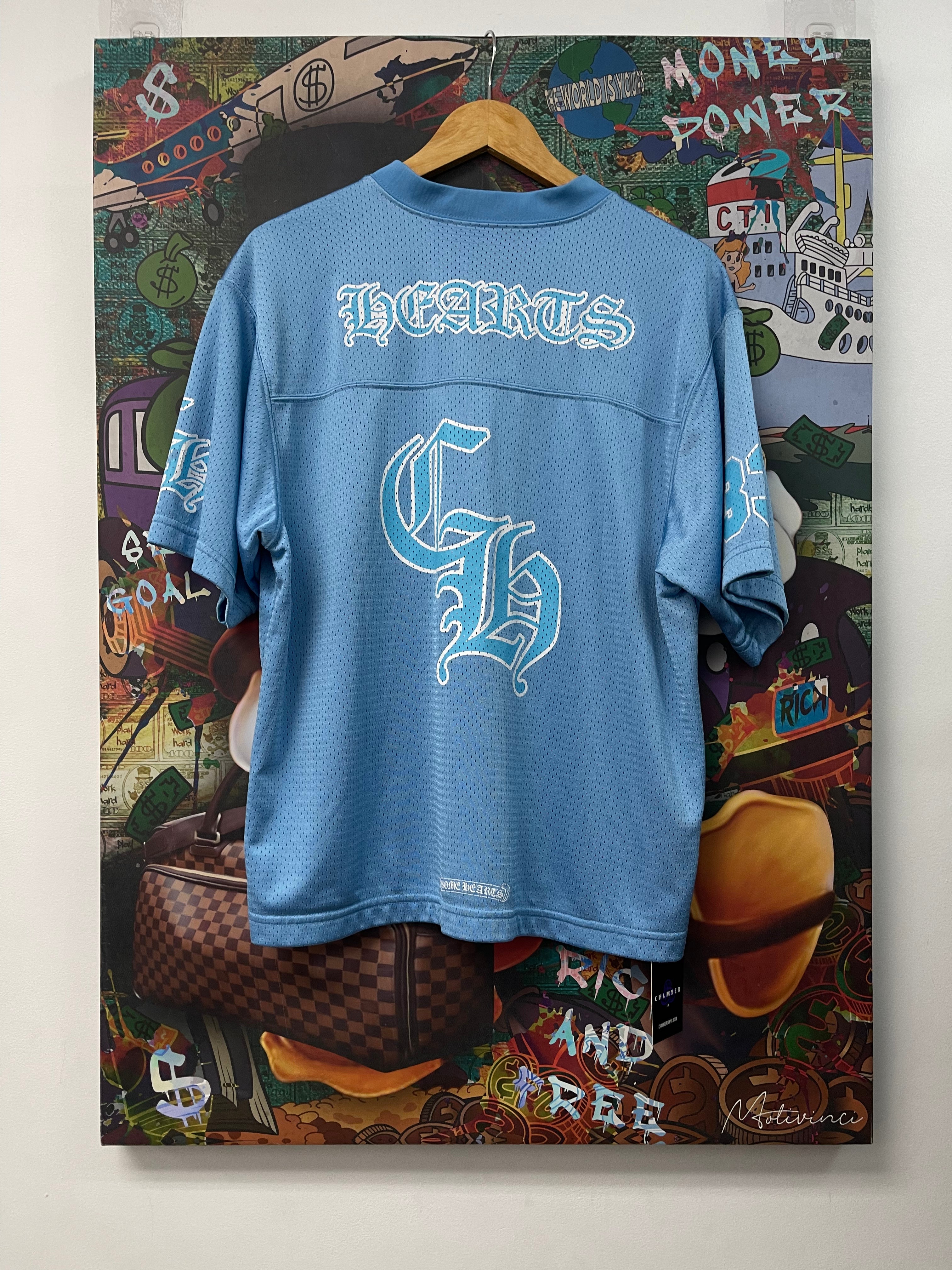 Chrome Hearts Blue Mesh SS Jersey