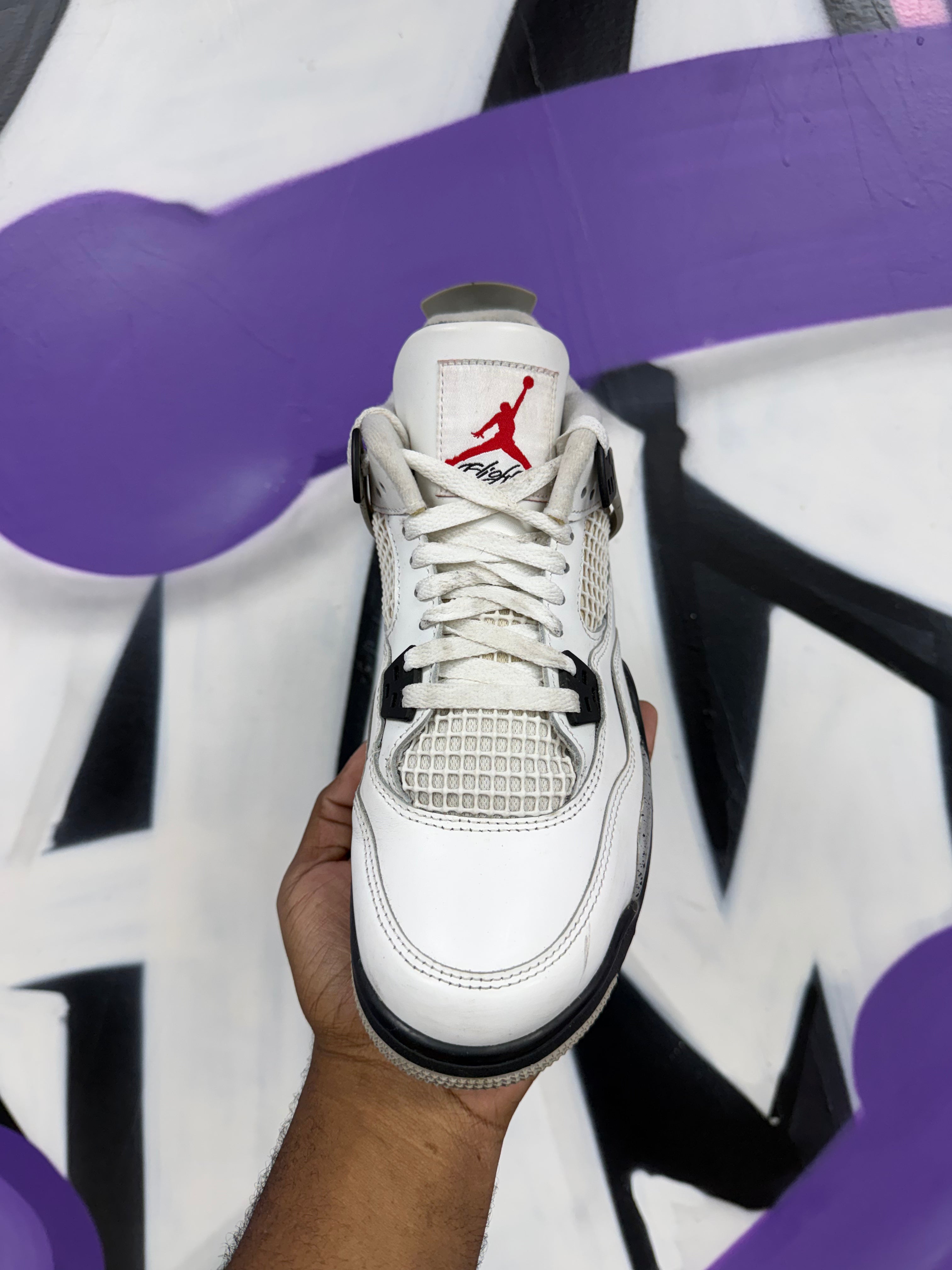 Jordan 4 White Cement Sneakers