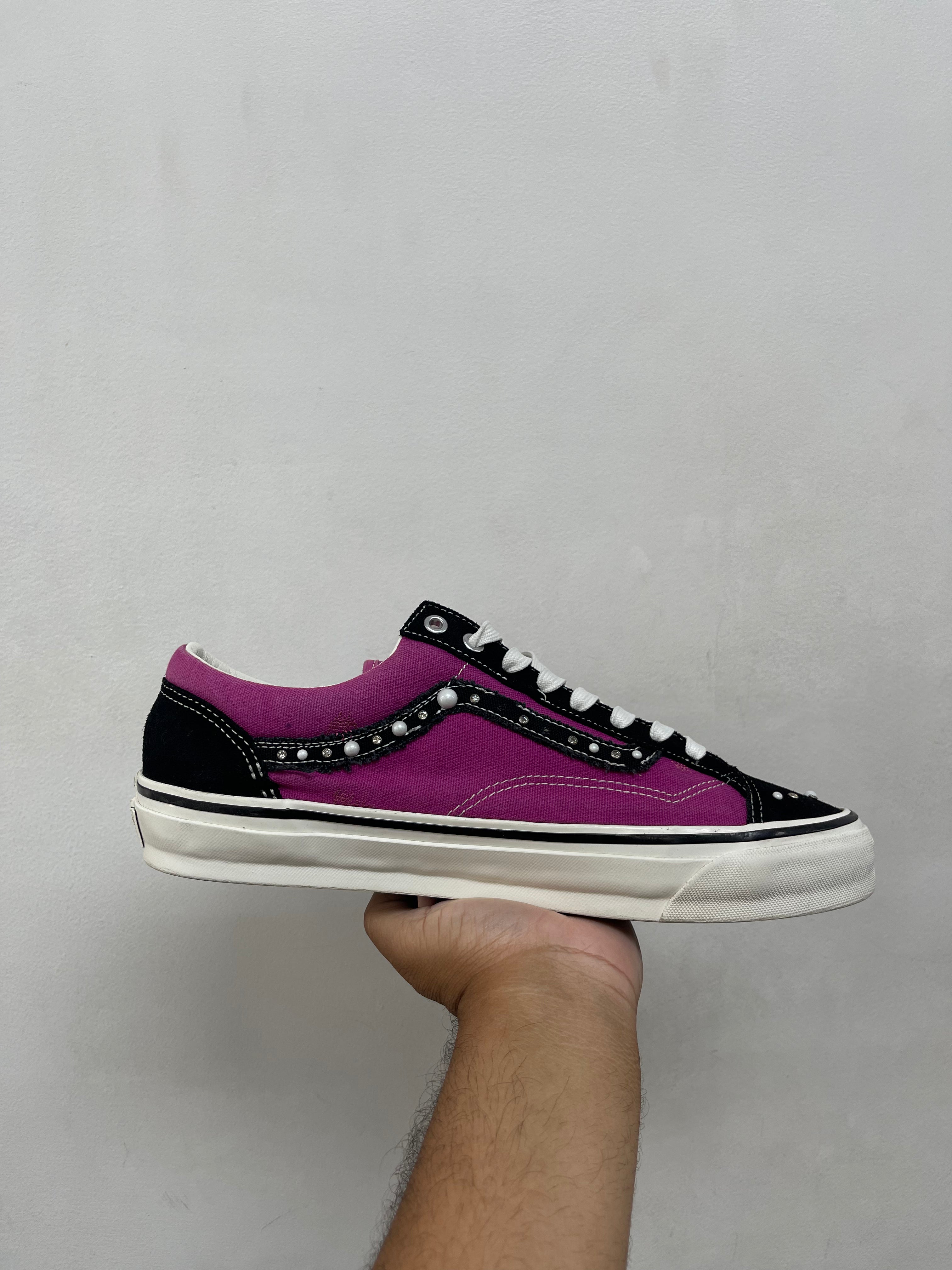 Vans Pink & Black Pearlized Sneakers
