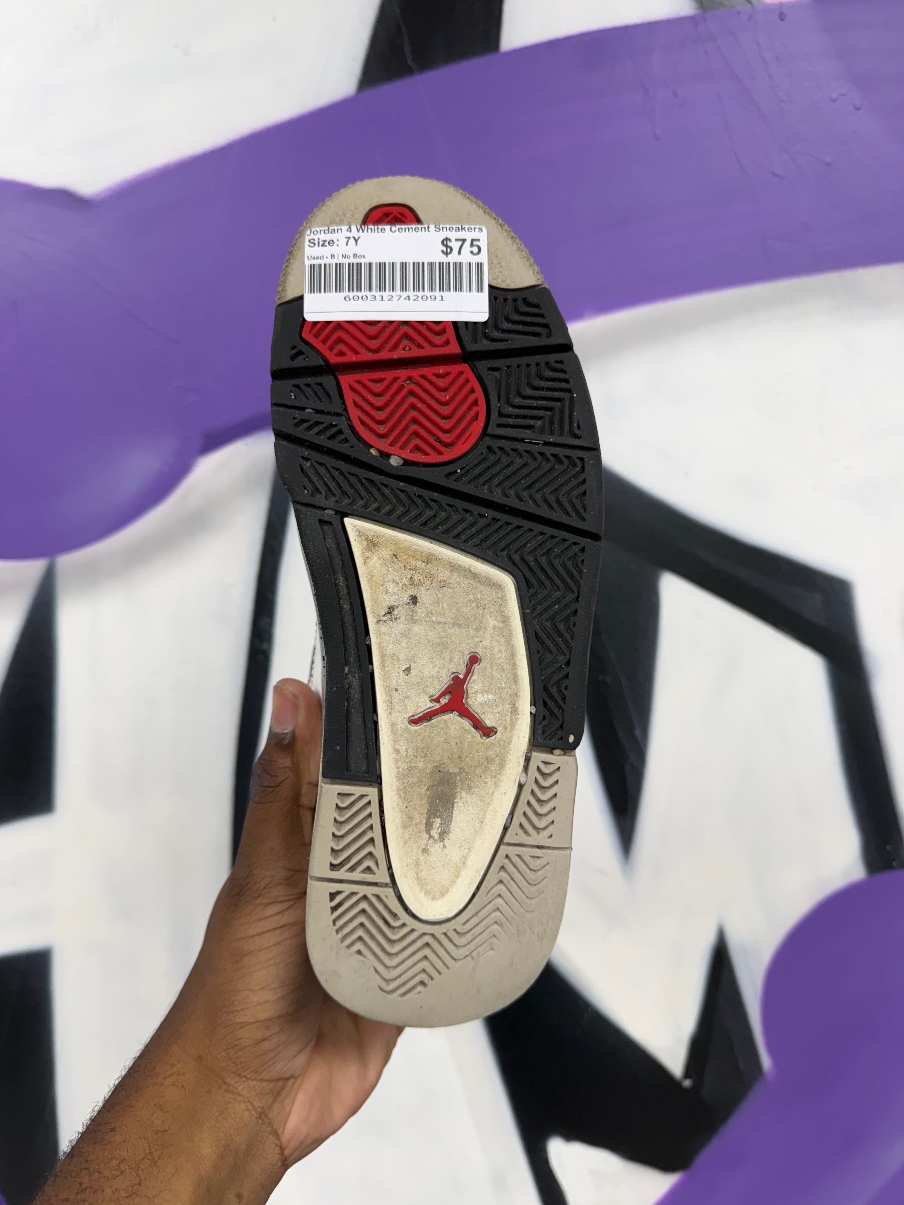 Jordan 4 White Cement Sneakers