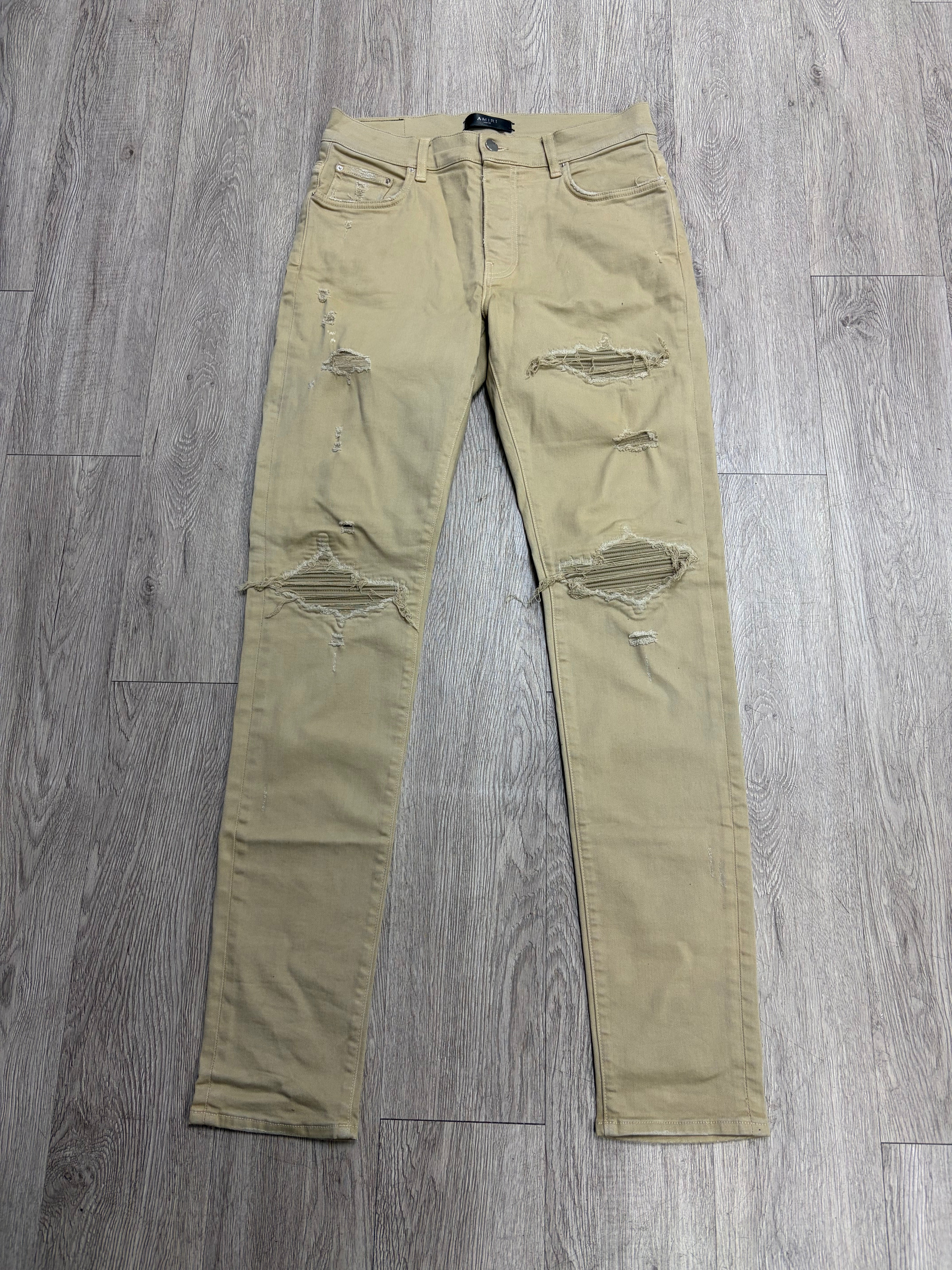 Amiri Tan Patch MX1 Jeans