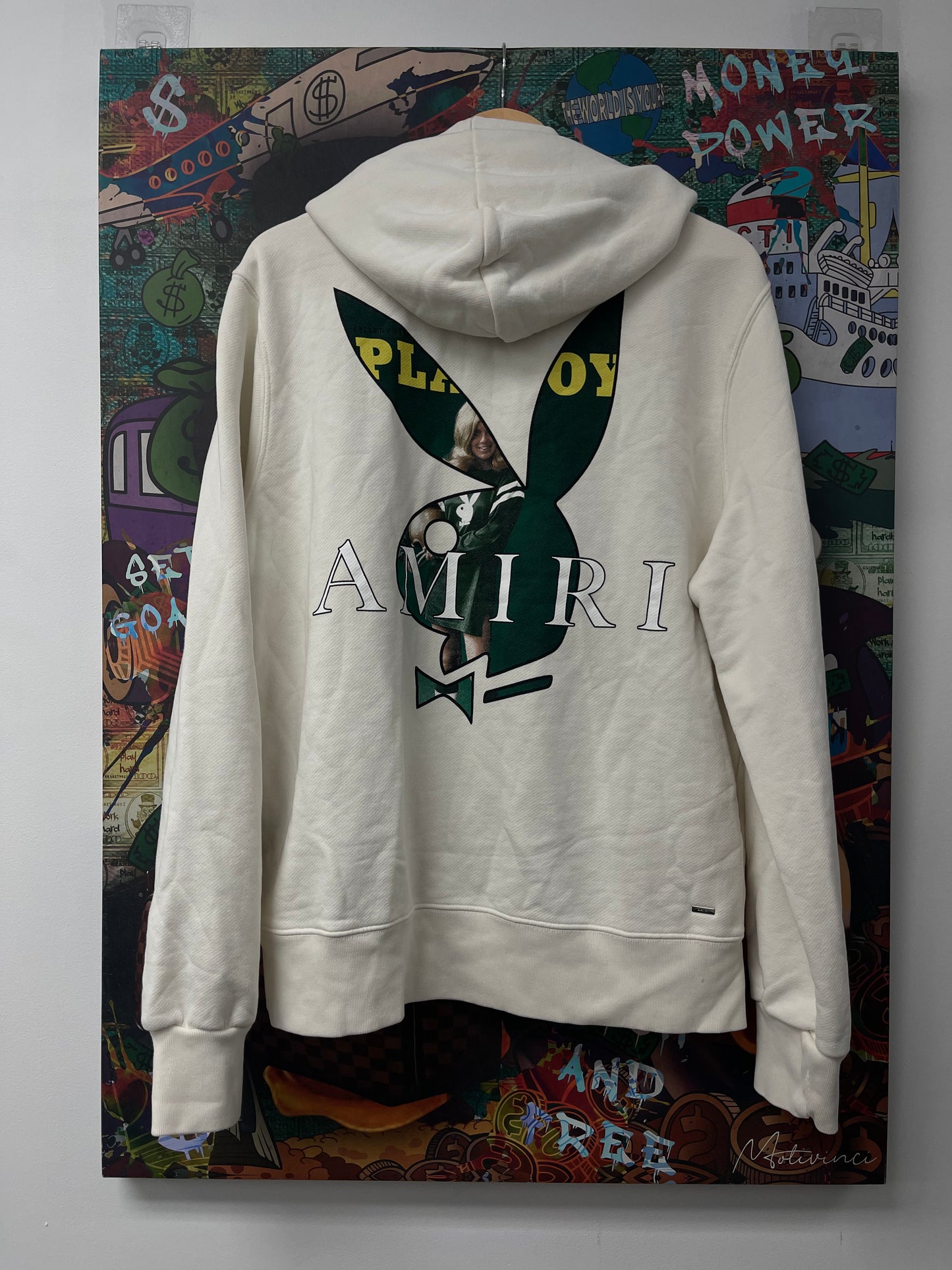 Amiri Playboy Hoodie White New With Tags