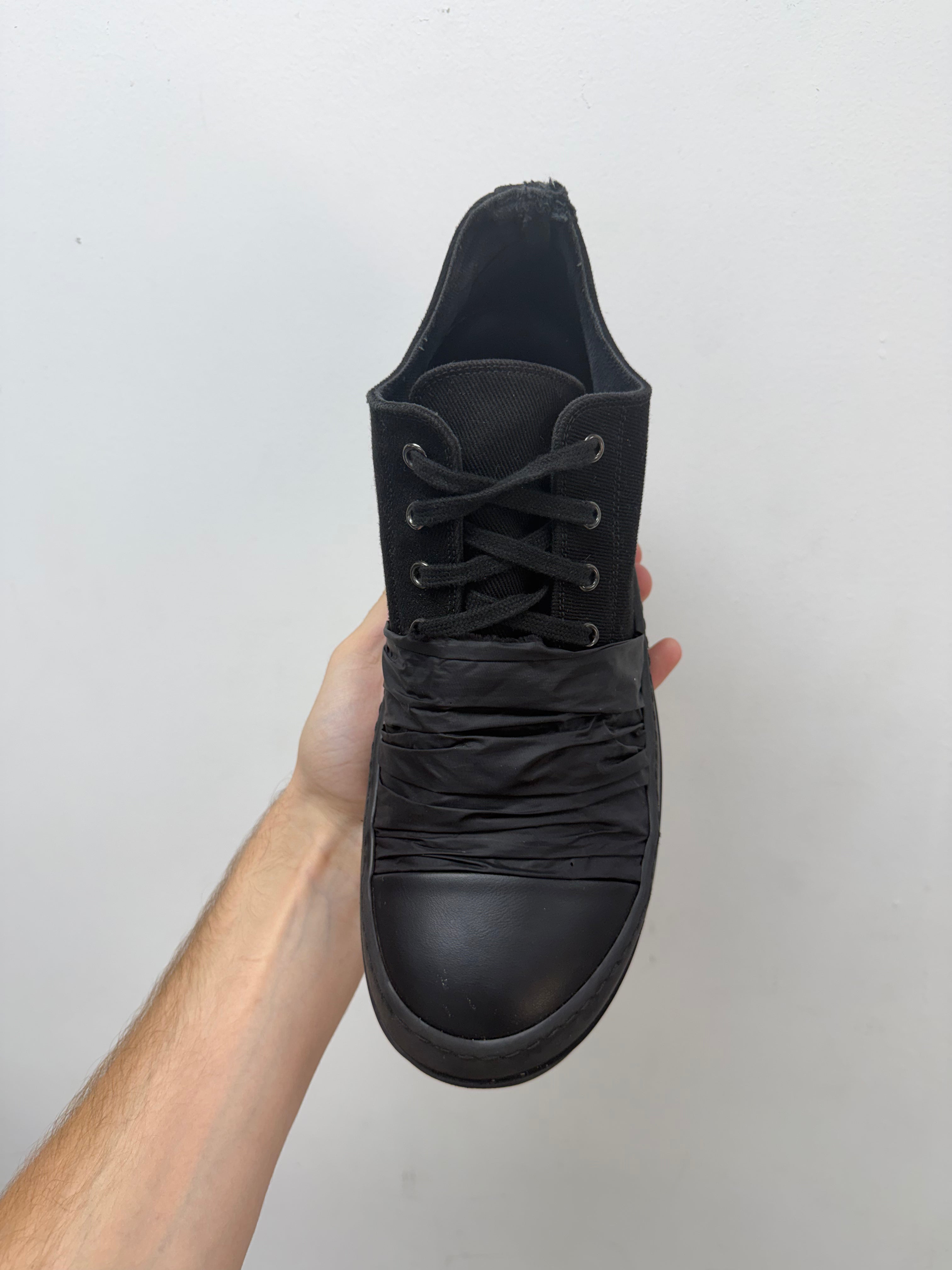 Rick Owens Black Hustler Low Sneakers