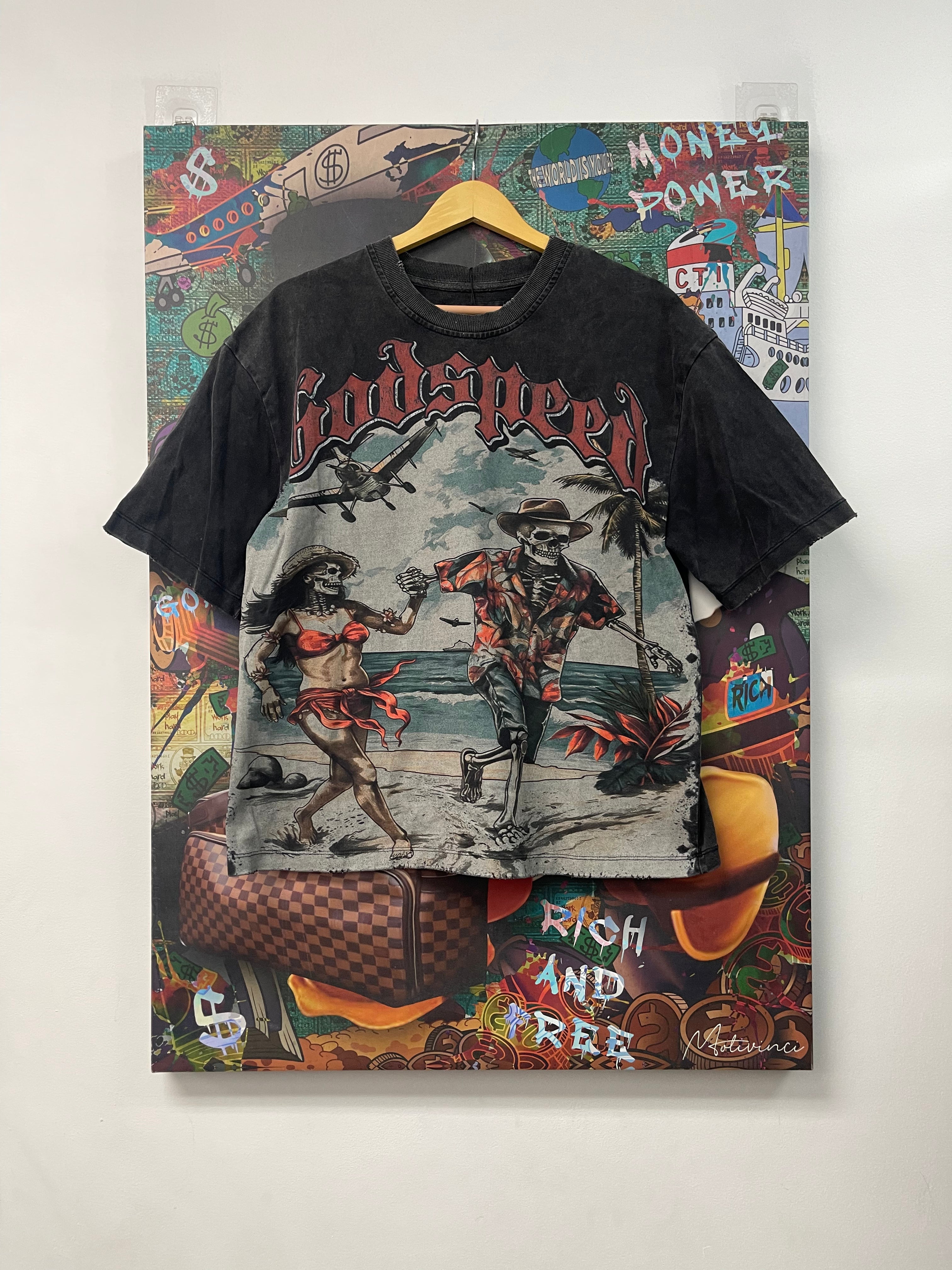 Godspeed Black Wash Chasing Aloha Tee