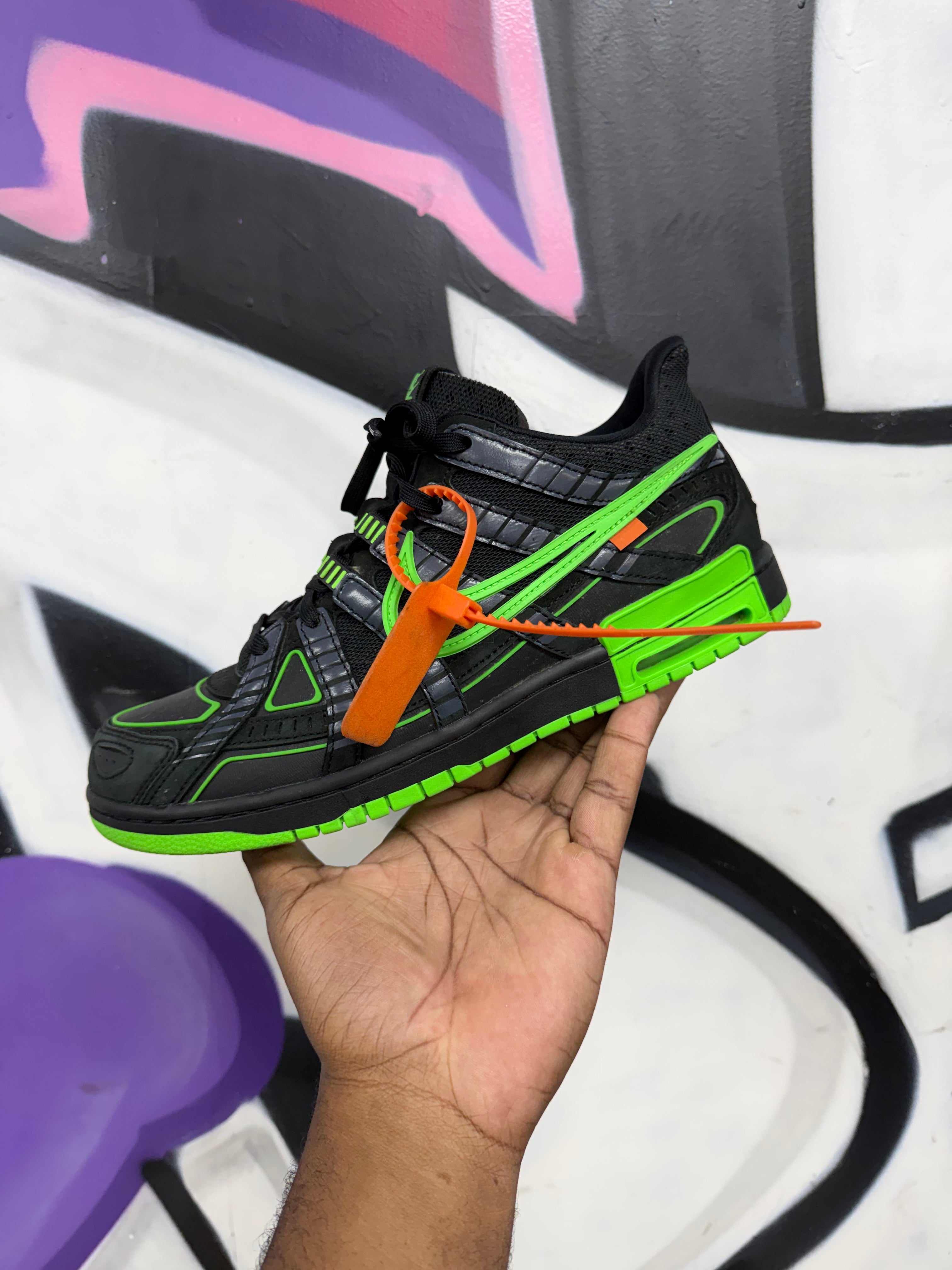 Nike Off White Rubber Dunk Low Black Sneakers