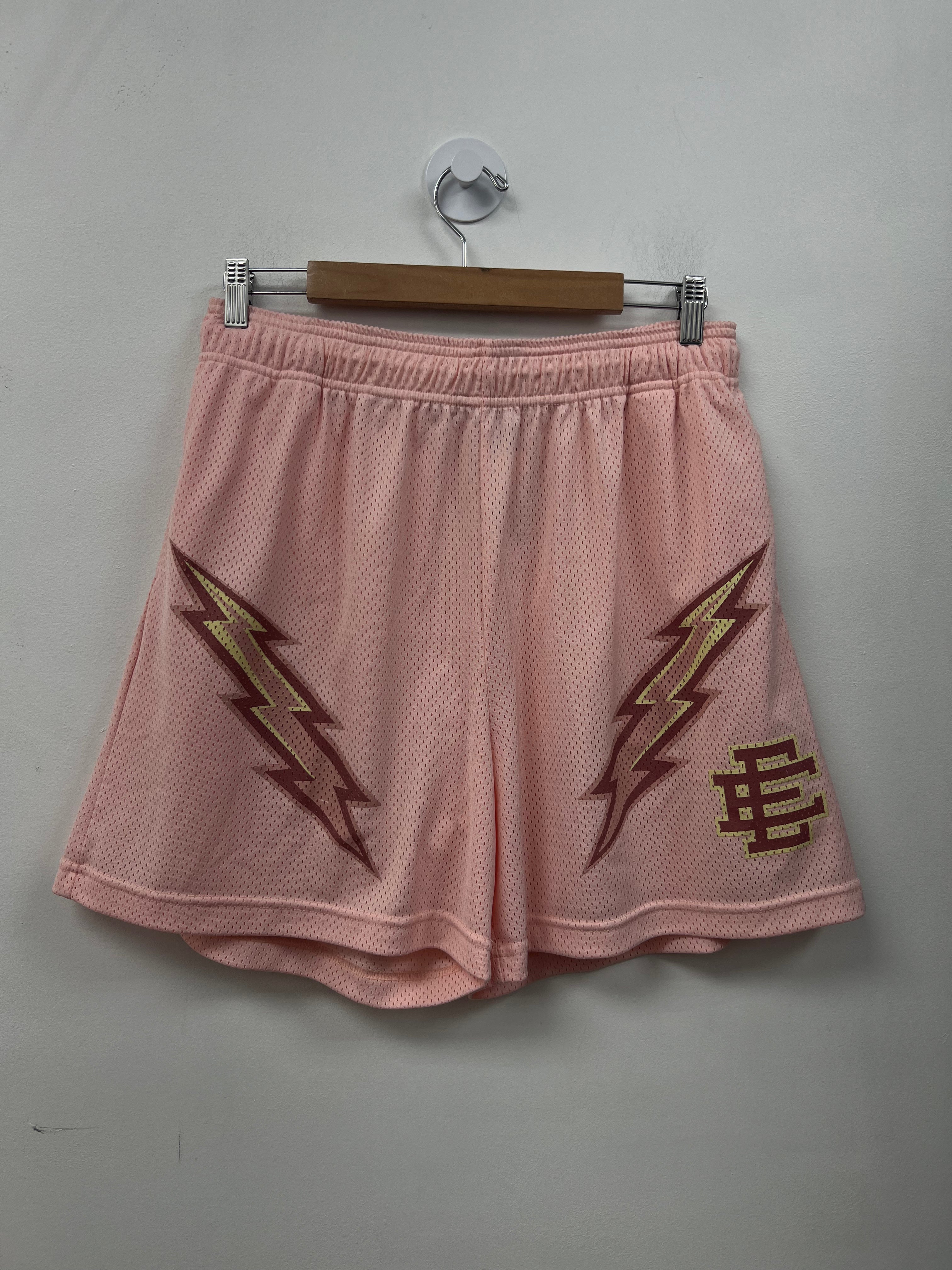 Eric Emanuel Pink Bolt Shorts