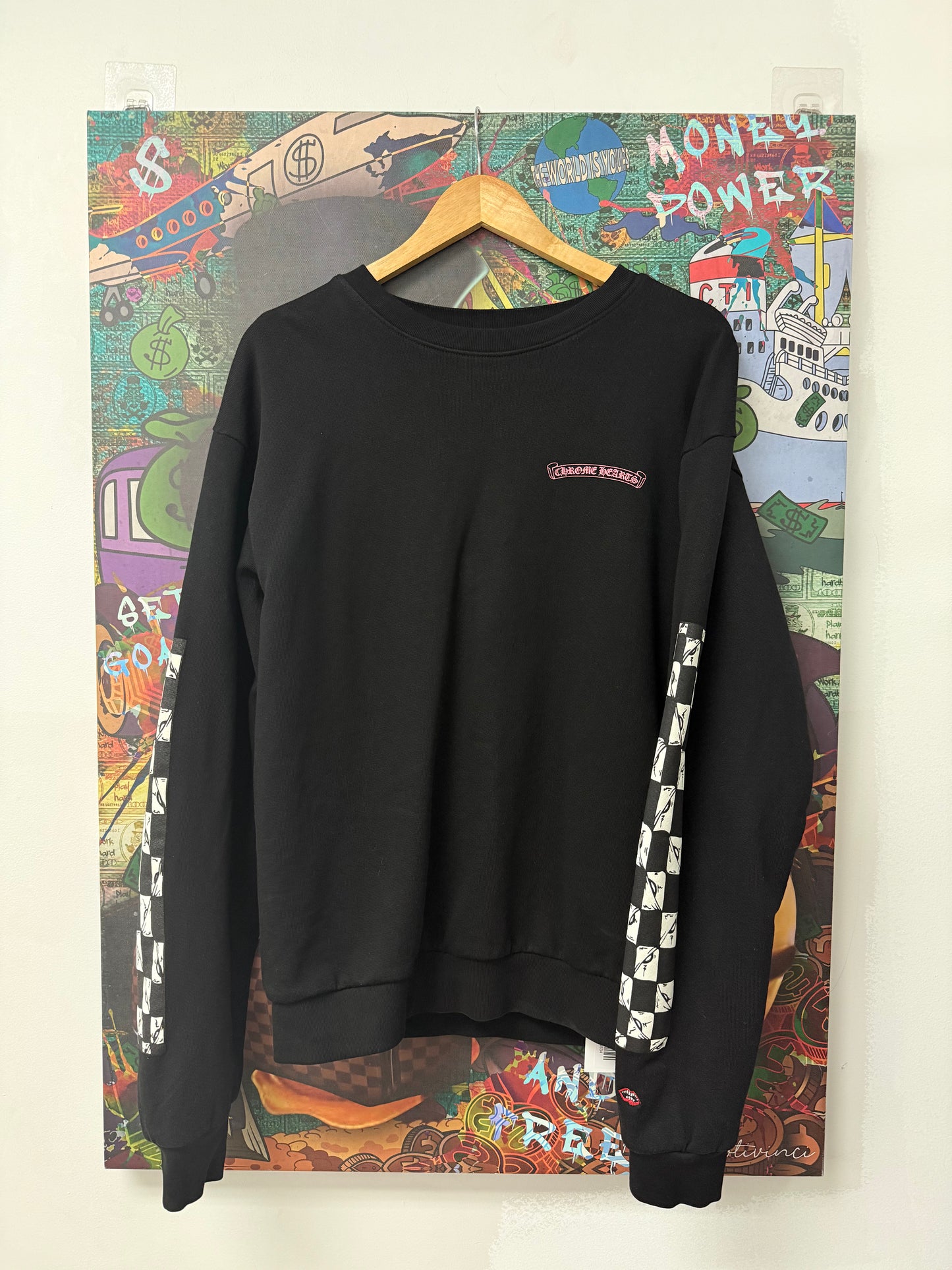 Chrome Hearts Matty Boy 99 Eyes Thermal Crewneck Used Medium