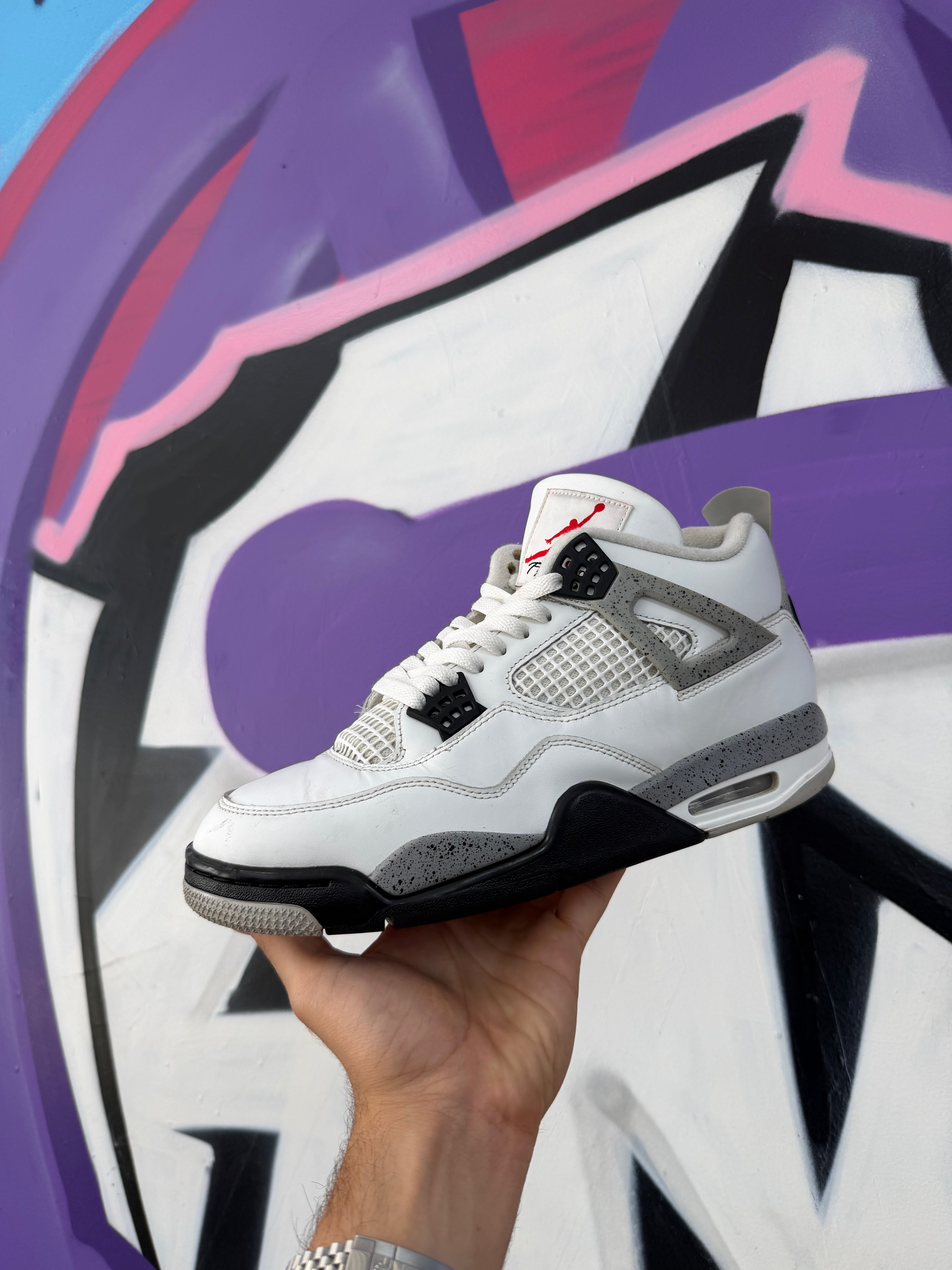 Jordan 4 White Cement Sneakers