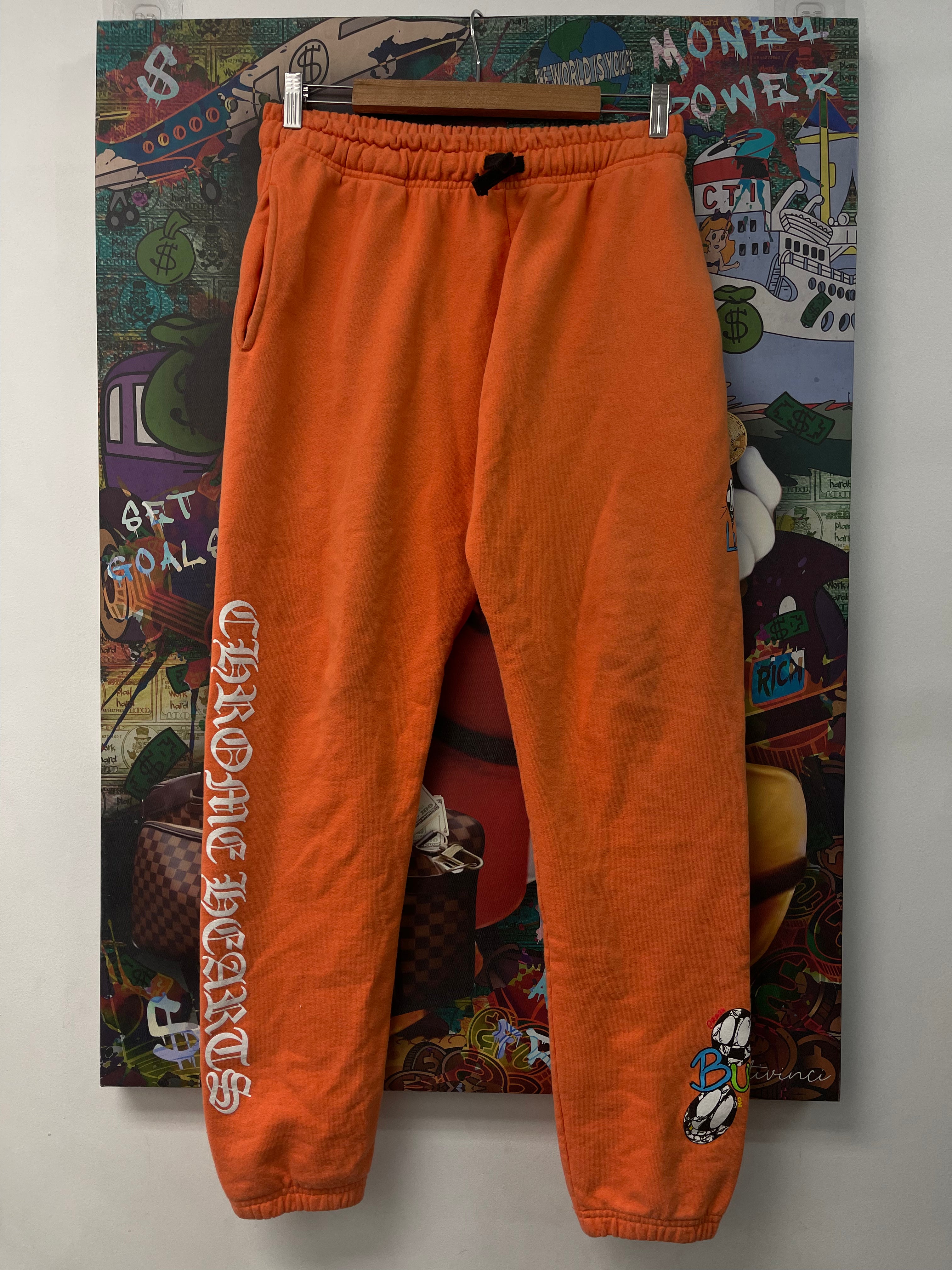Chrome Hearts Matty Boy Orange Link Sweats