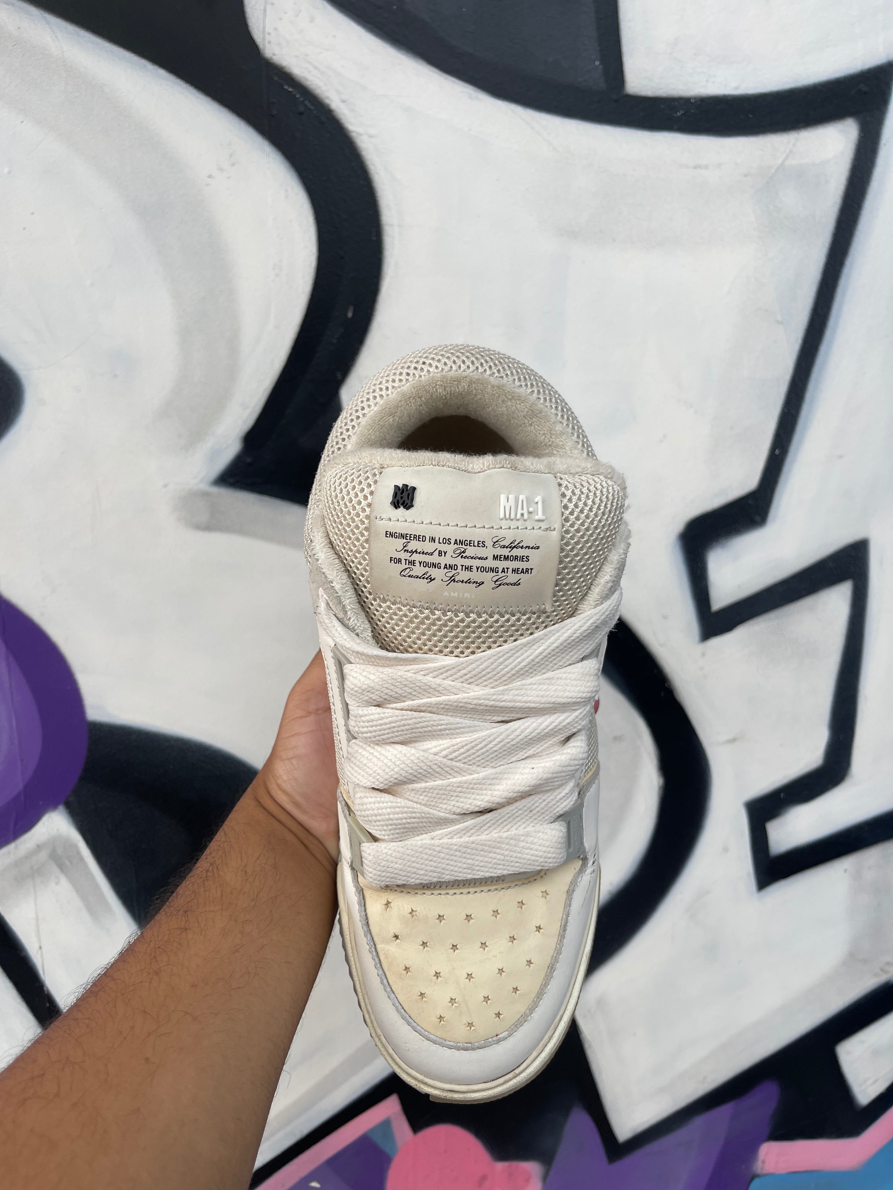 Amiri Cream White MA-1 Sneakers