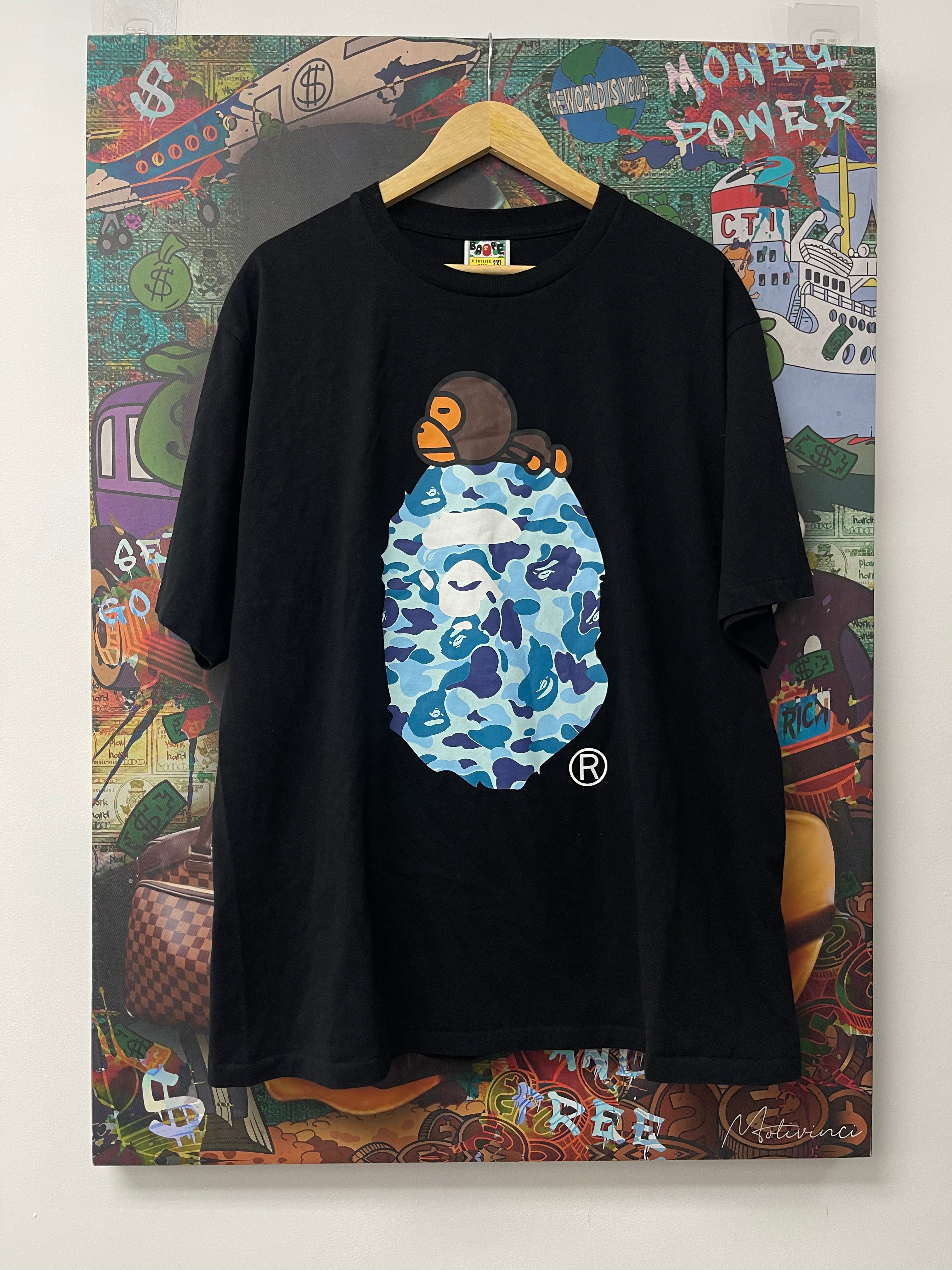 Rhude Collegiate Crest Tee Cream Navy New With Tags