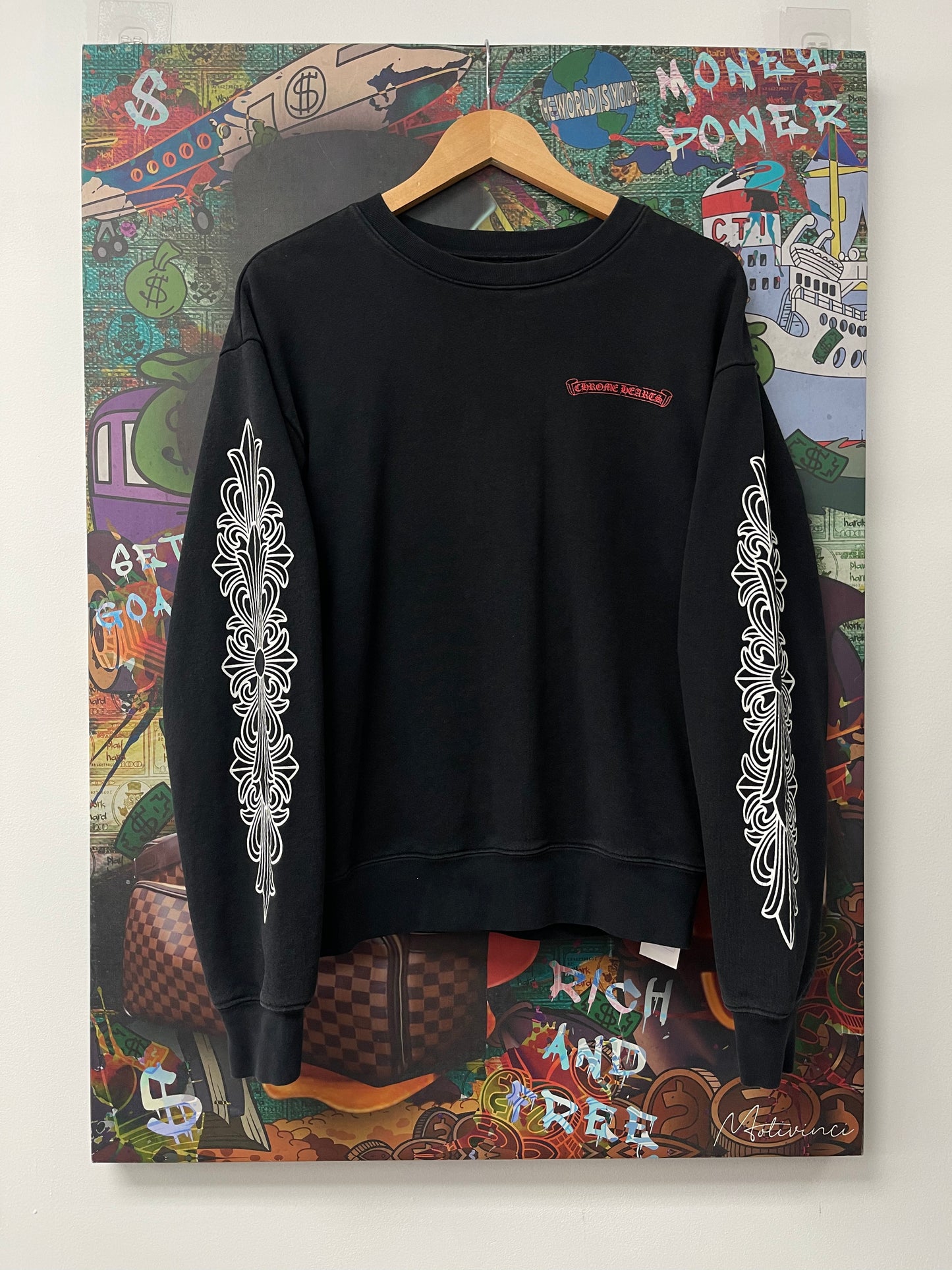 Chrome Hearts Black Mattyboy Chomper Crewneck Used