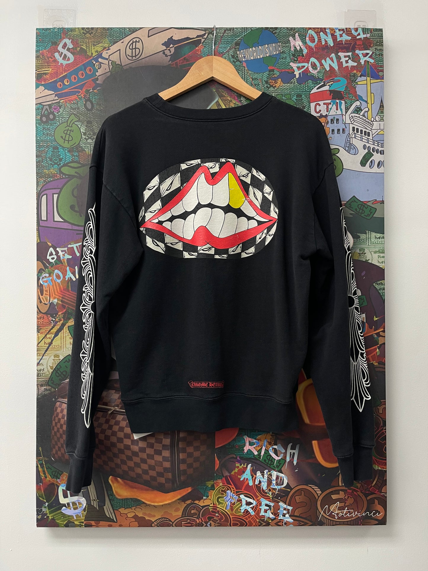 Chrome Hearts Black Mattyboy Chomper Crewneck Used