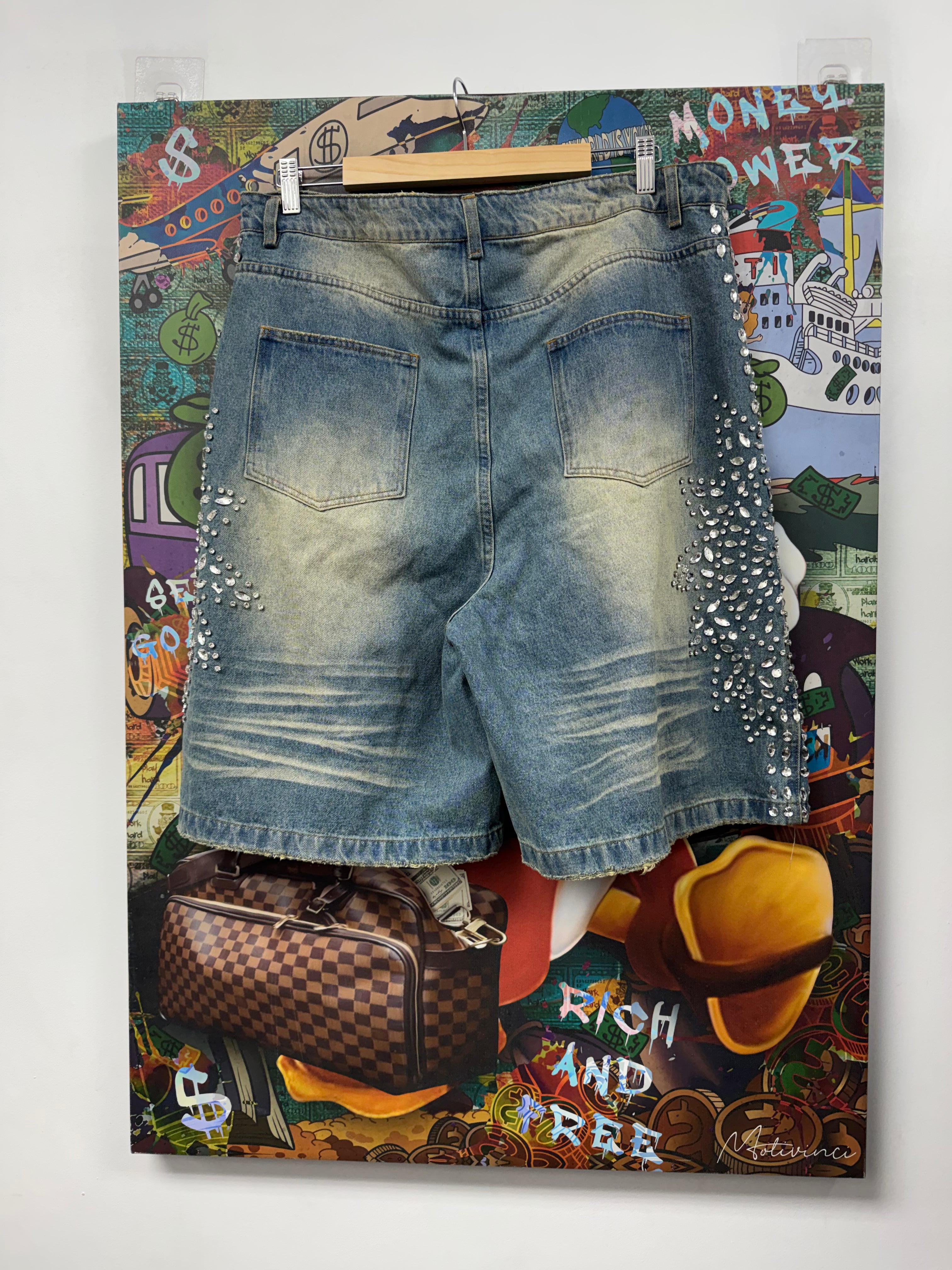 Vale Light Wash Siren Jean Shorts