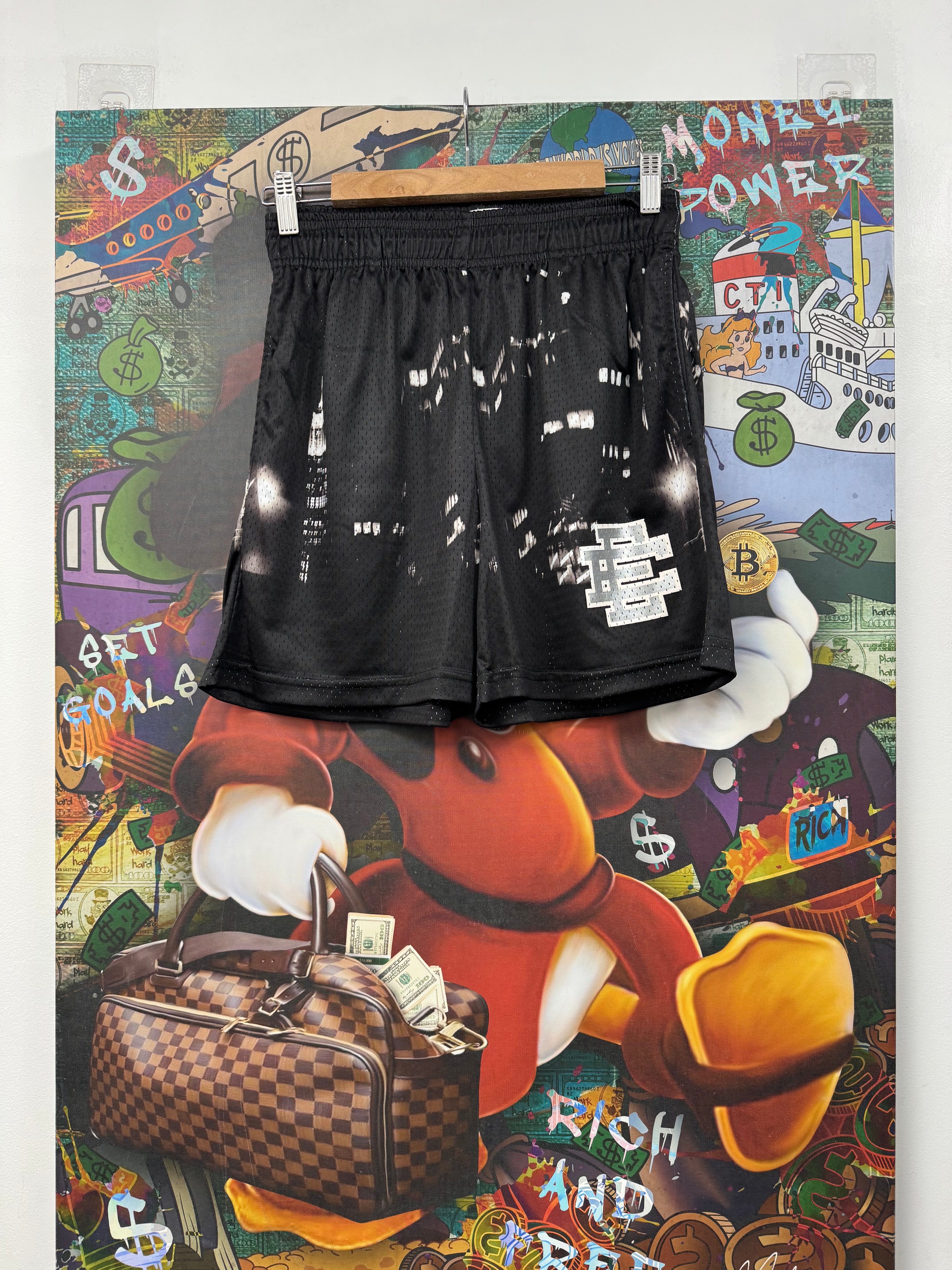 Eric Emanuel Black Skyline Shorts