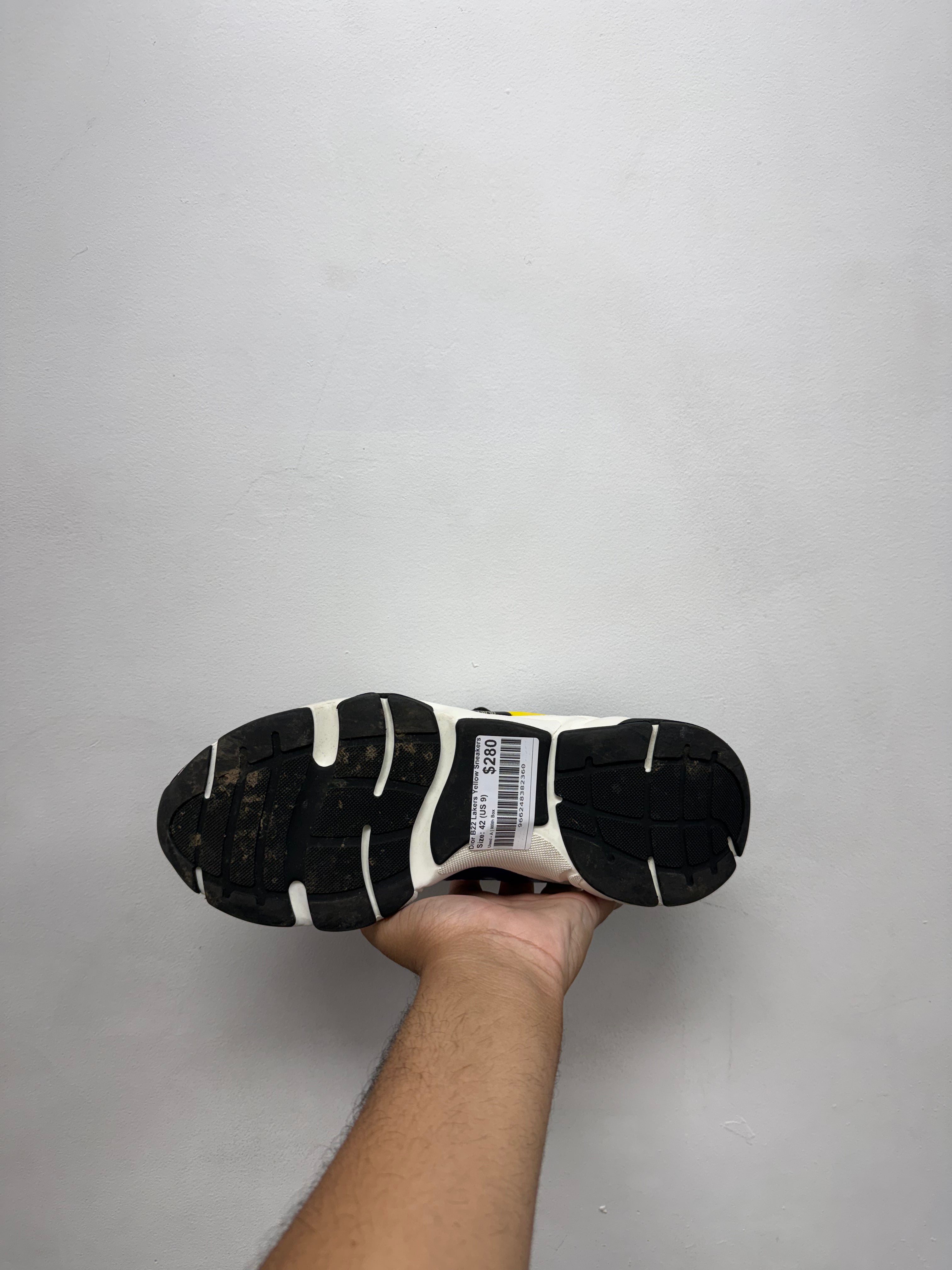 Dior B22 Lakers Yellow Sneakers