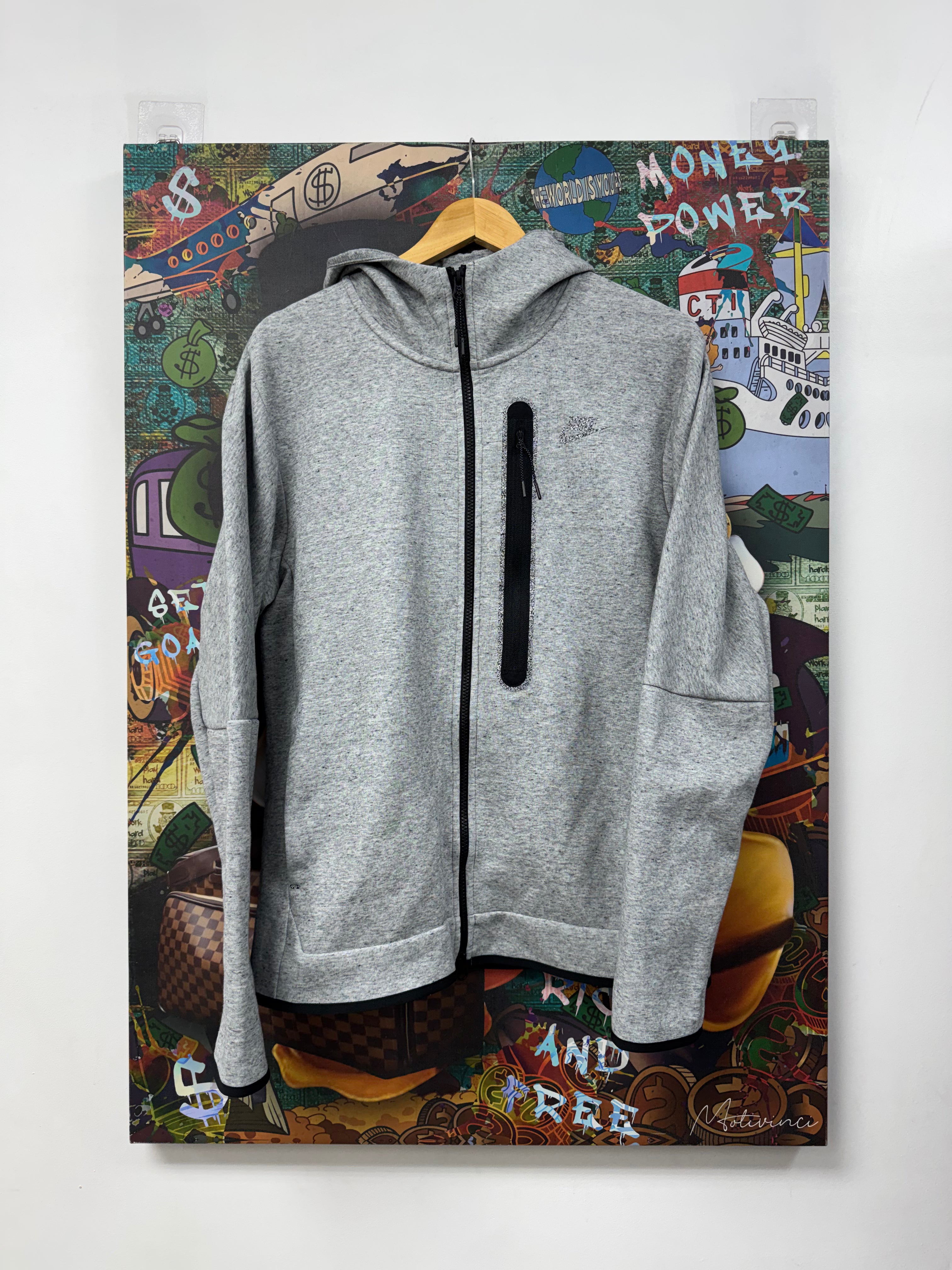 Nike Grey Oreo Tech Zip Up