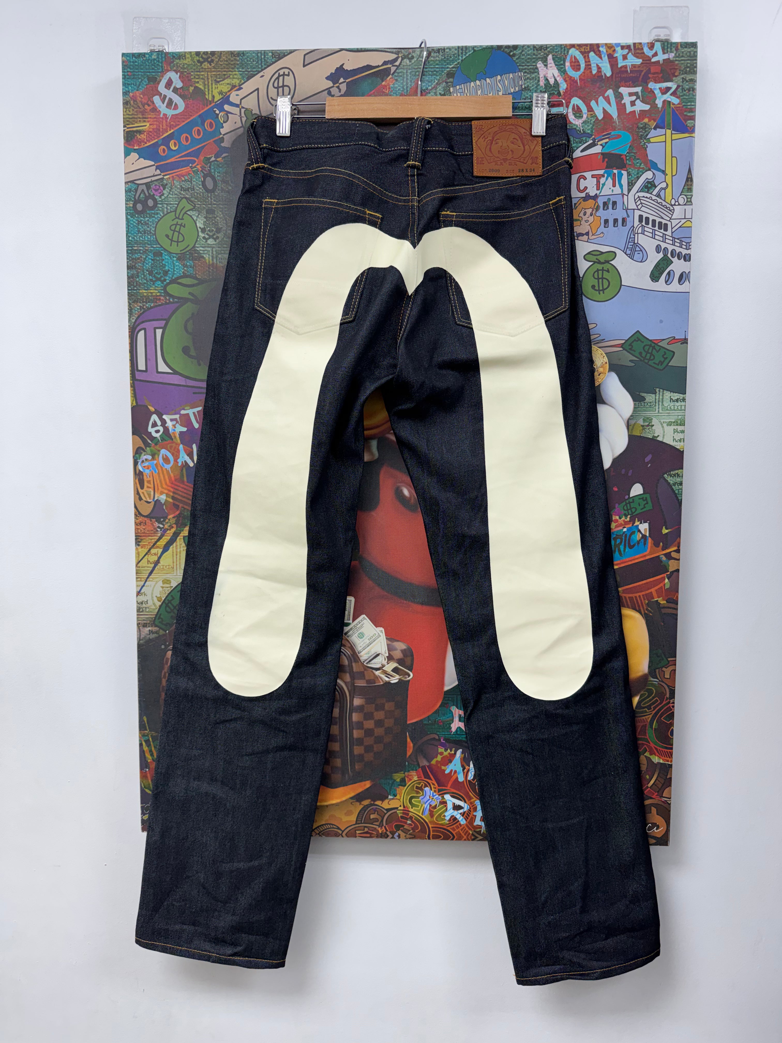 Evisu Selvedge Cream Jeans