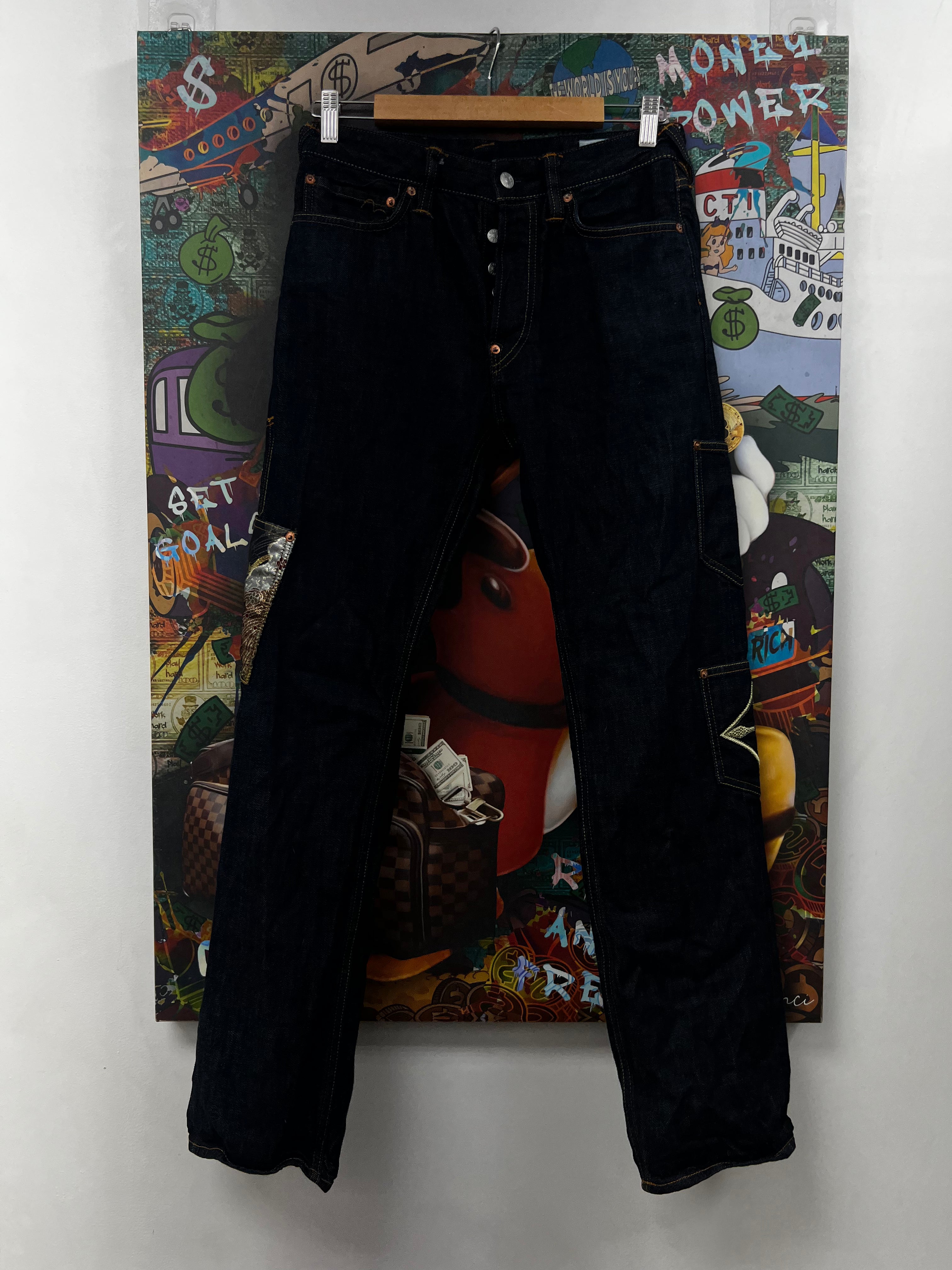 Evisu Navy Gold Jeans