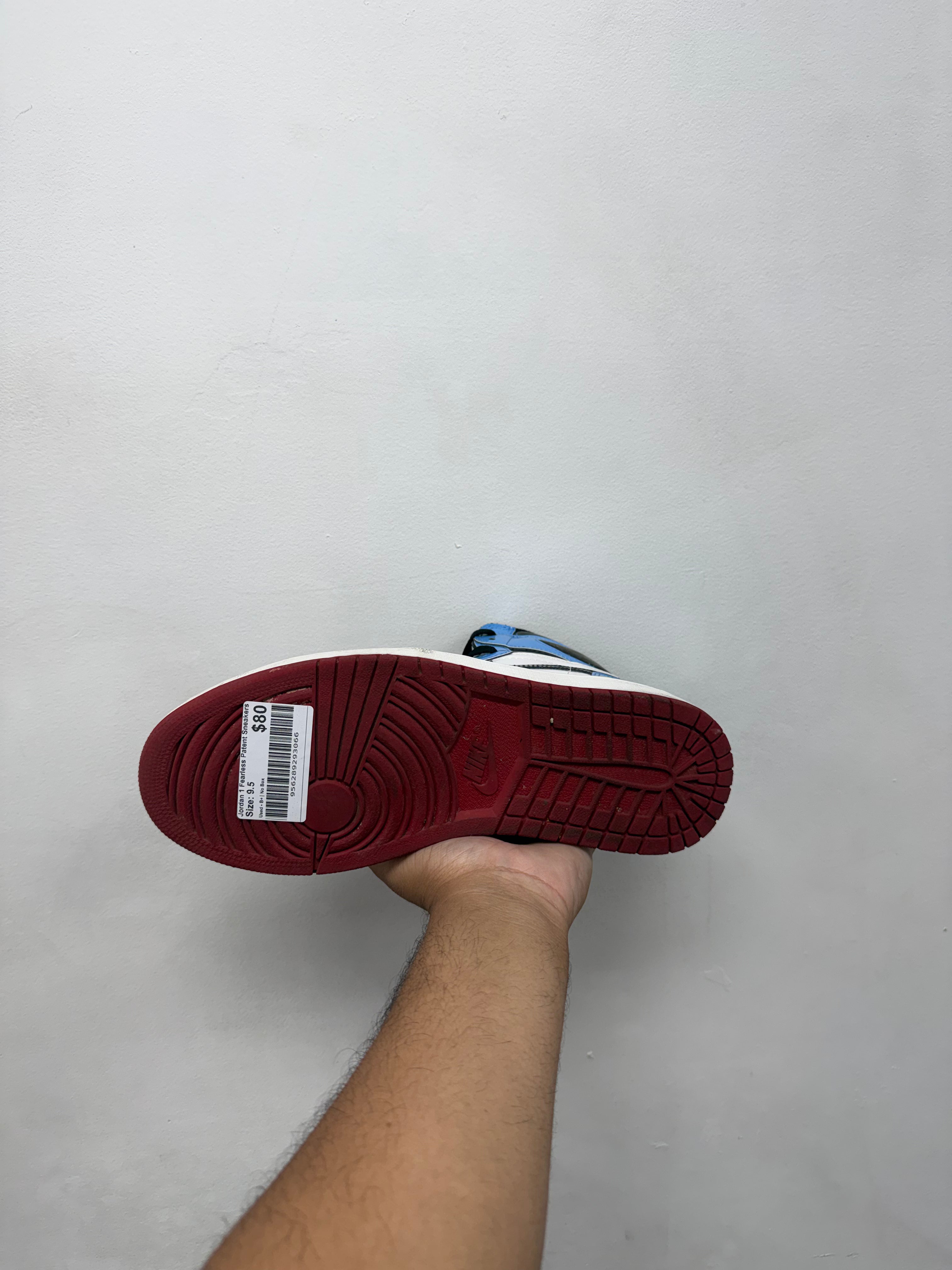 Jordan 1 Fearless Patent Sneakers