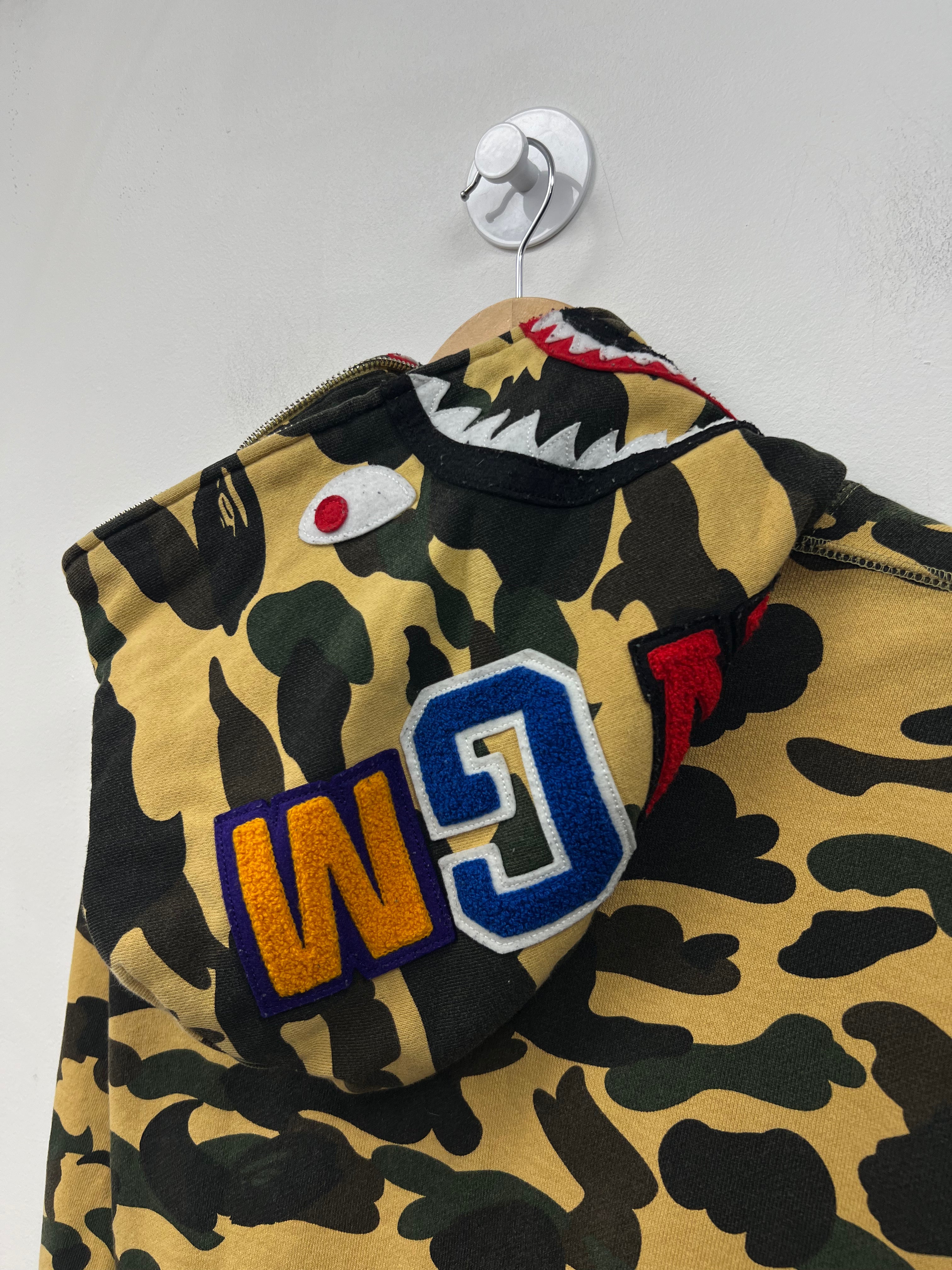 Bape Camo Shark Zip Up Hoodie