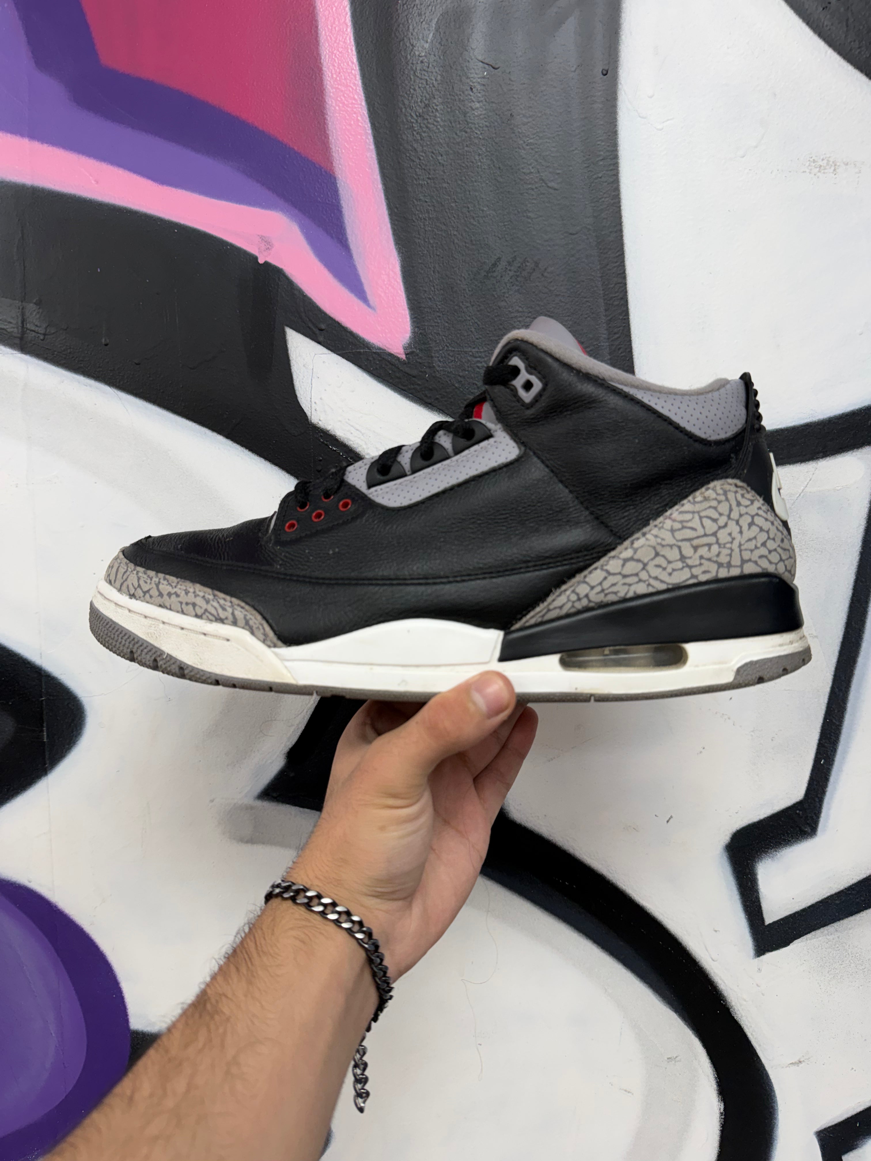 Jordan 3 Black Cement Sneakers