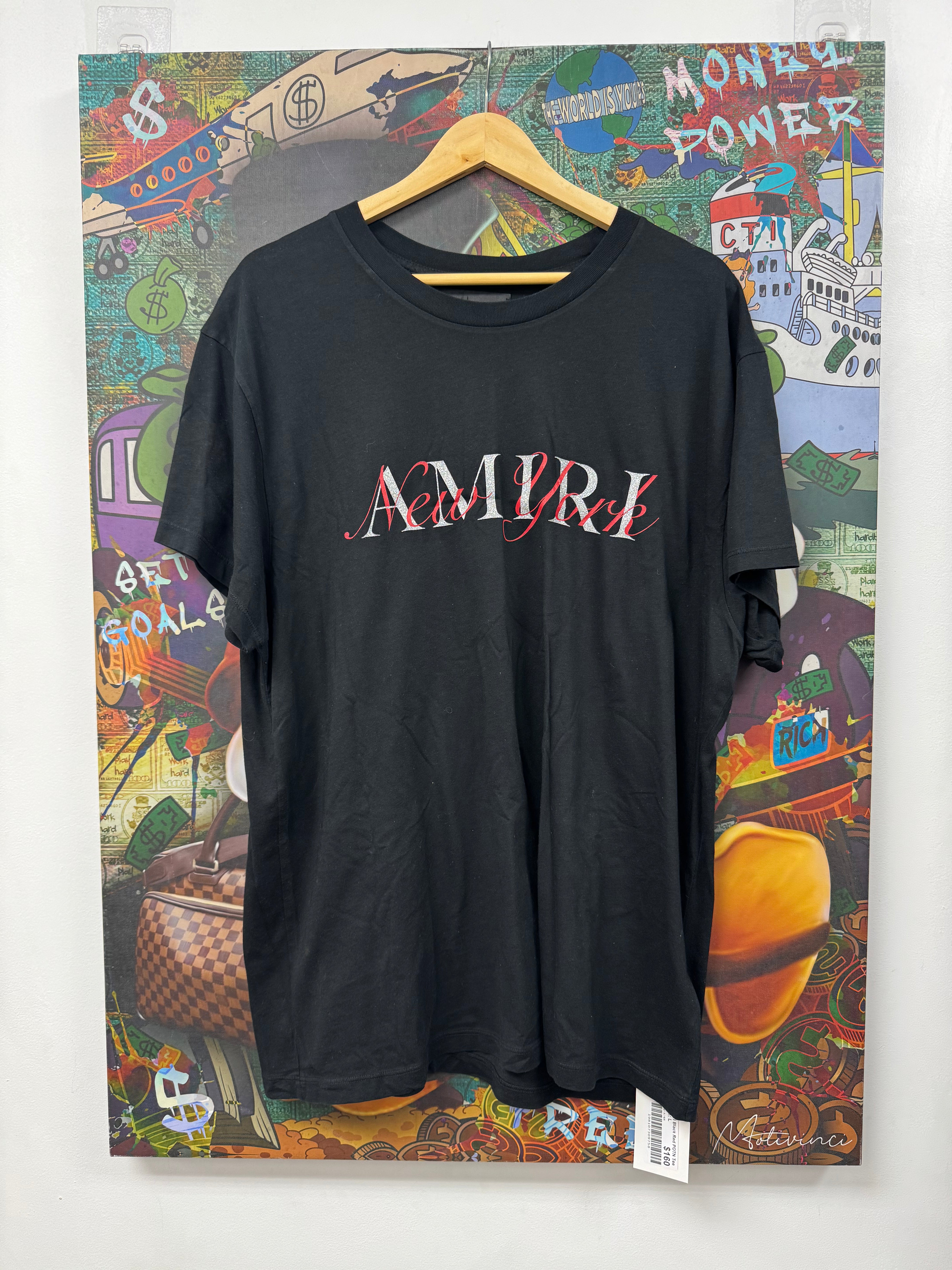 Amiri Black Red POTN Tee
