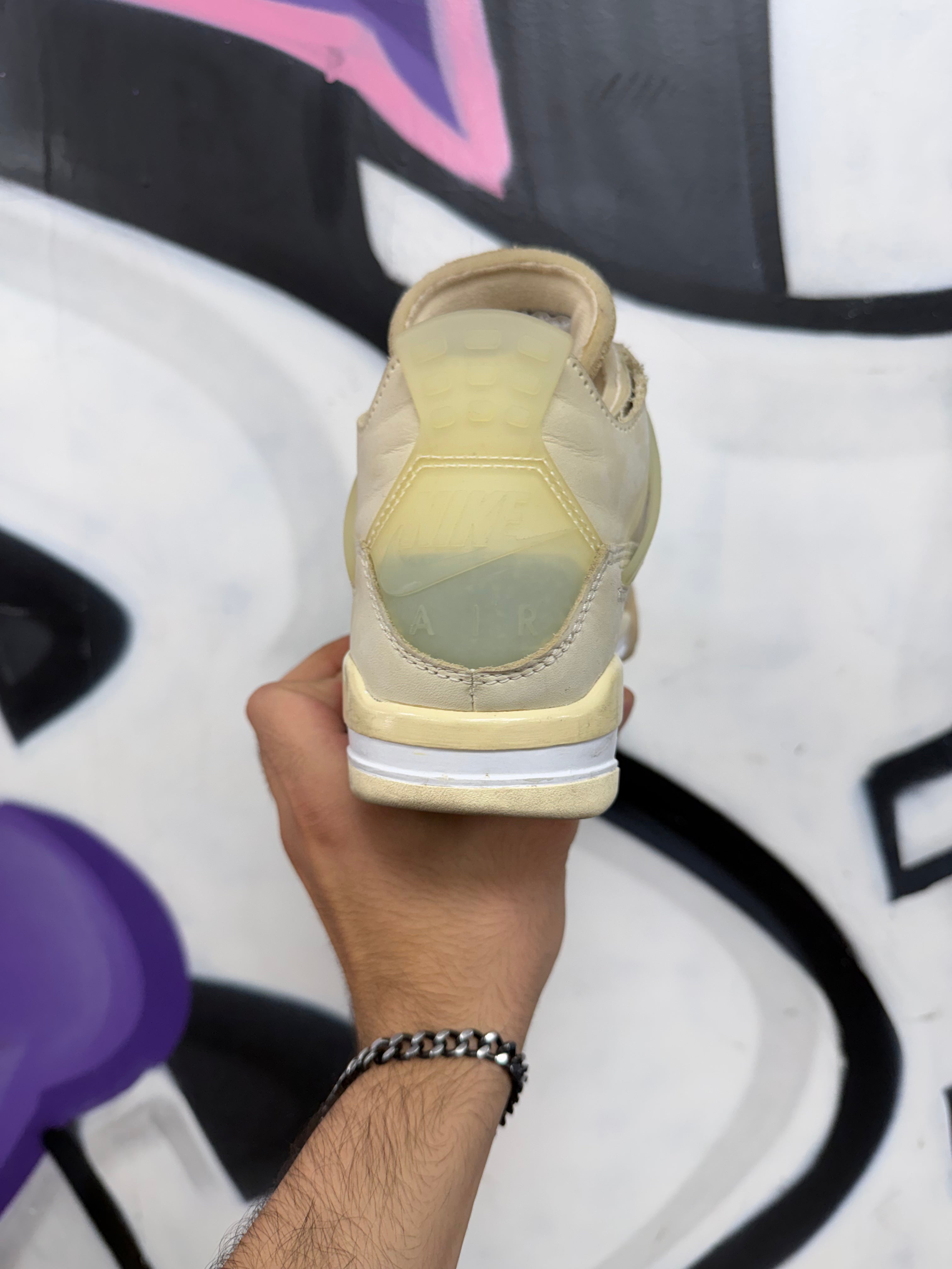 Jordan 4 Off White Sail Sneakers