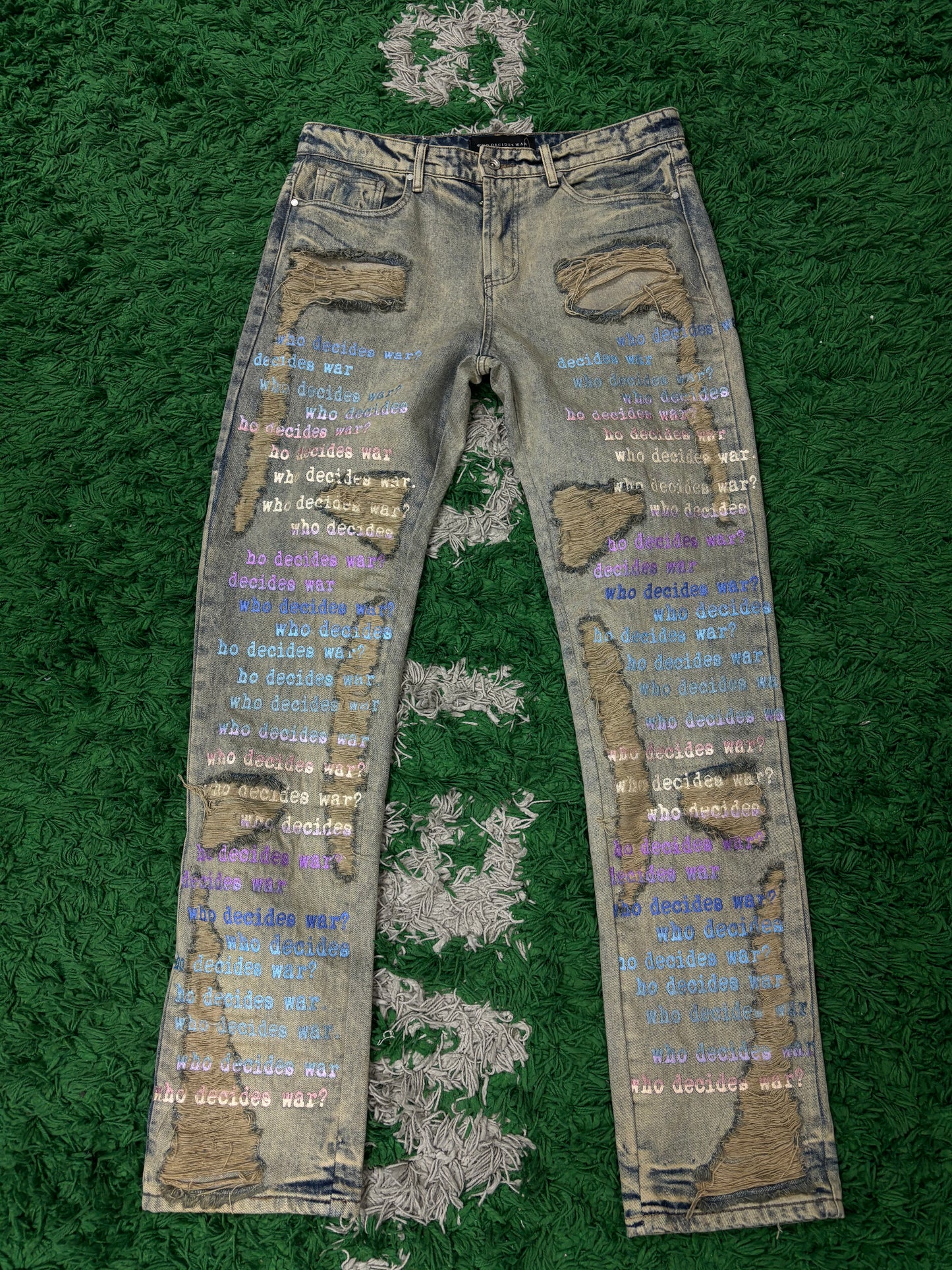WDW Scripture Denim Vintage Wash Mono Used 34
