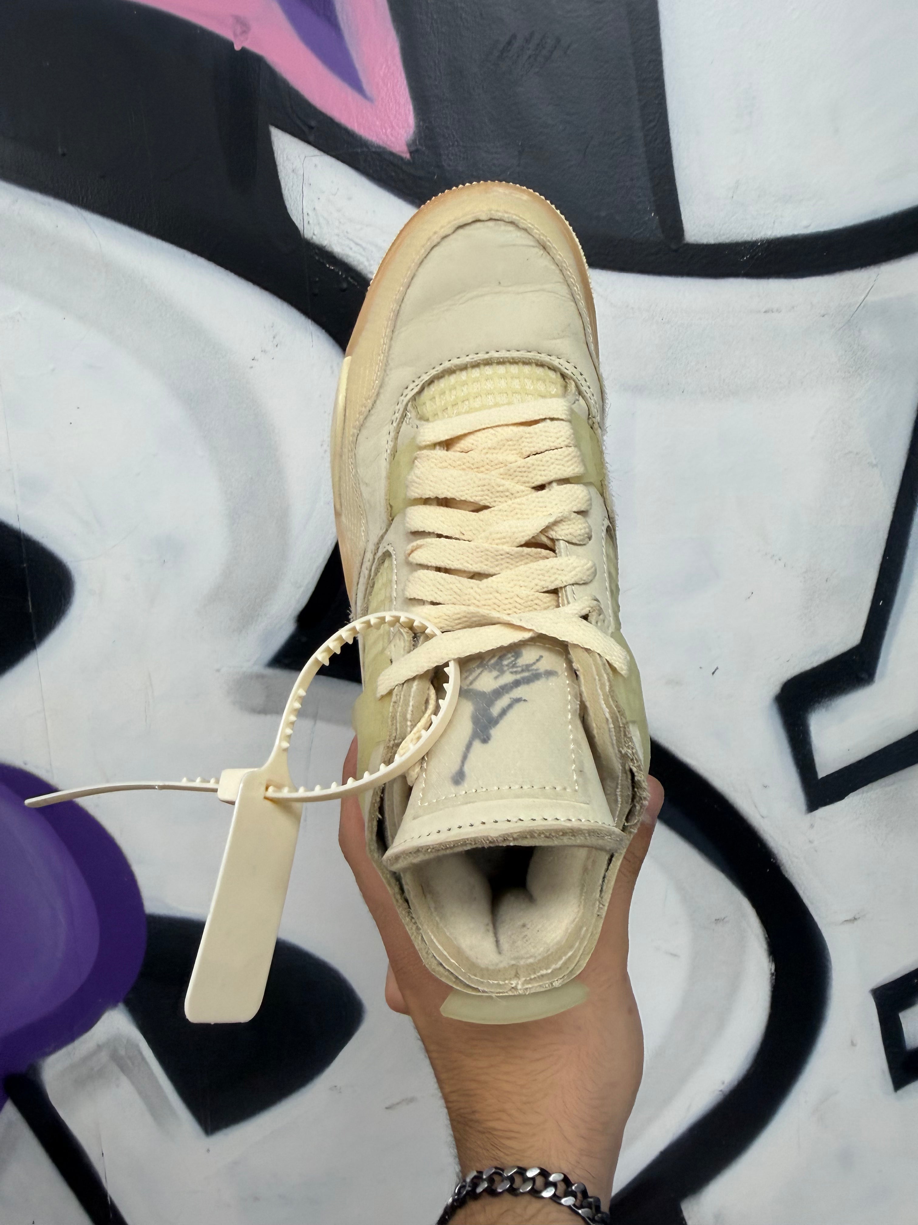 Jordan 4 Off White Sail Sneakers