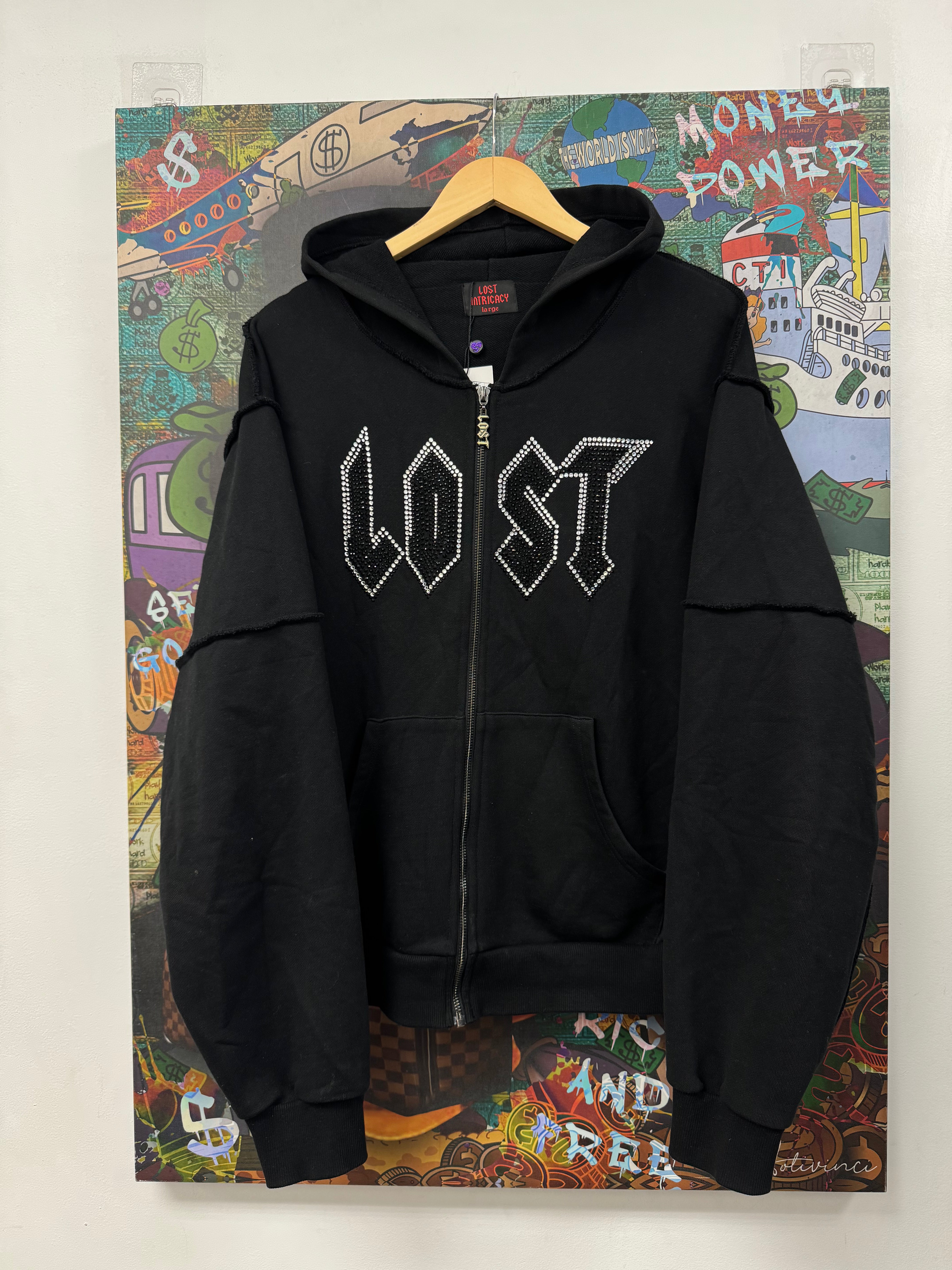 Lost Intricacy Black Staff Zip Up