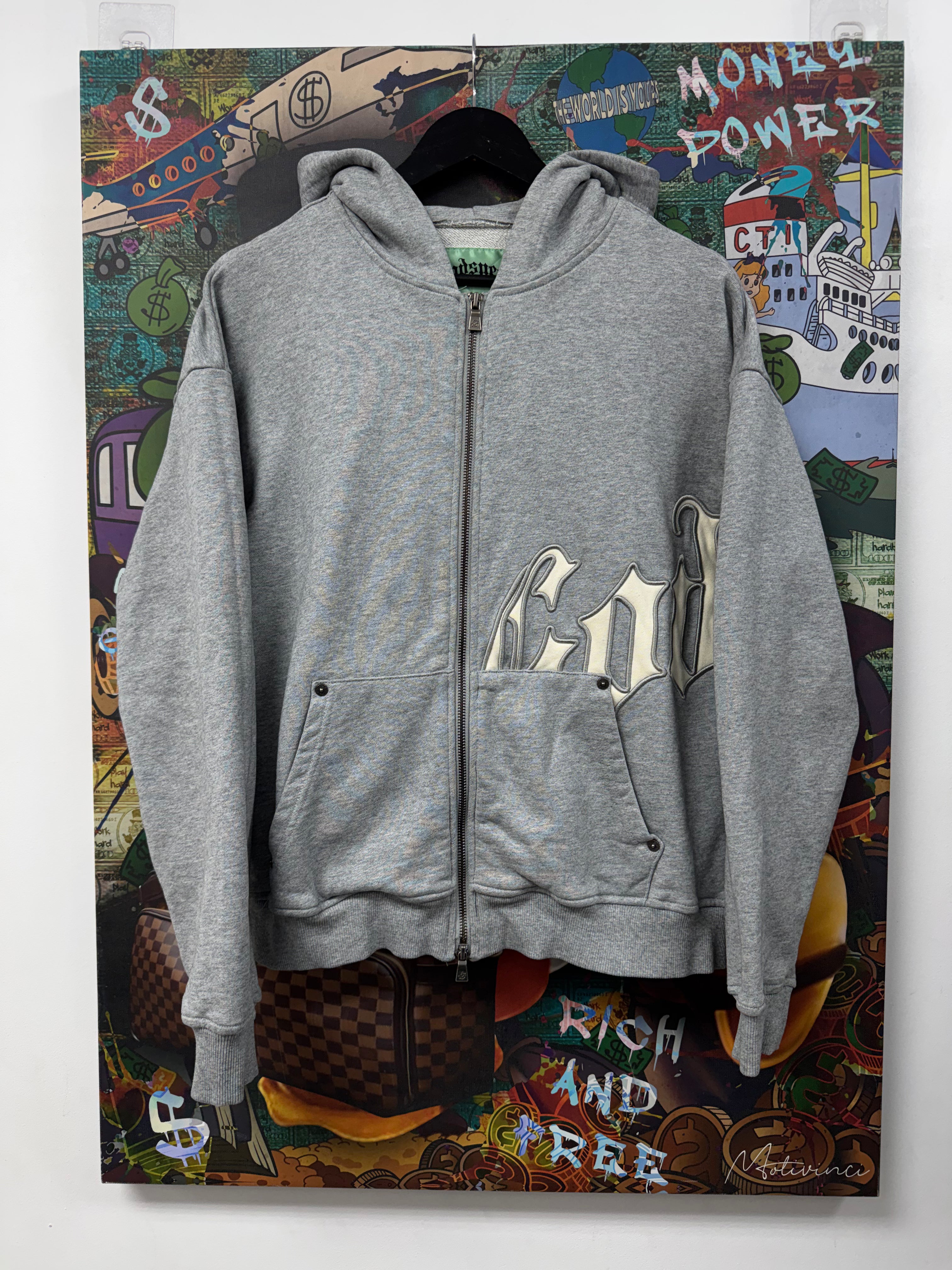 Godspeed Grey OG Logo Zip Up