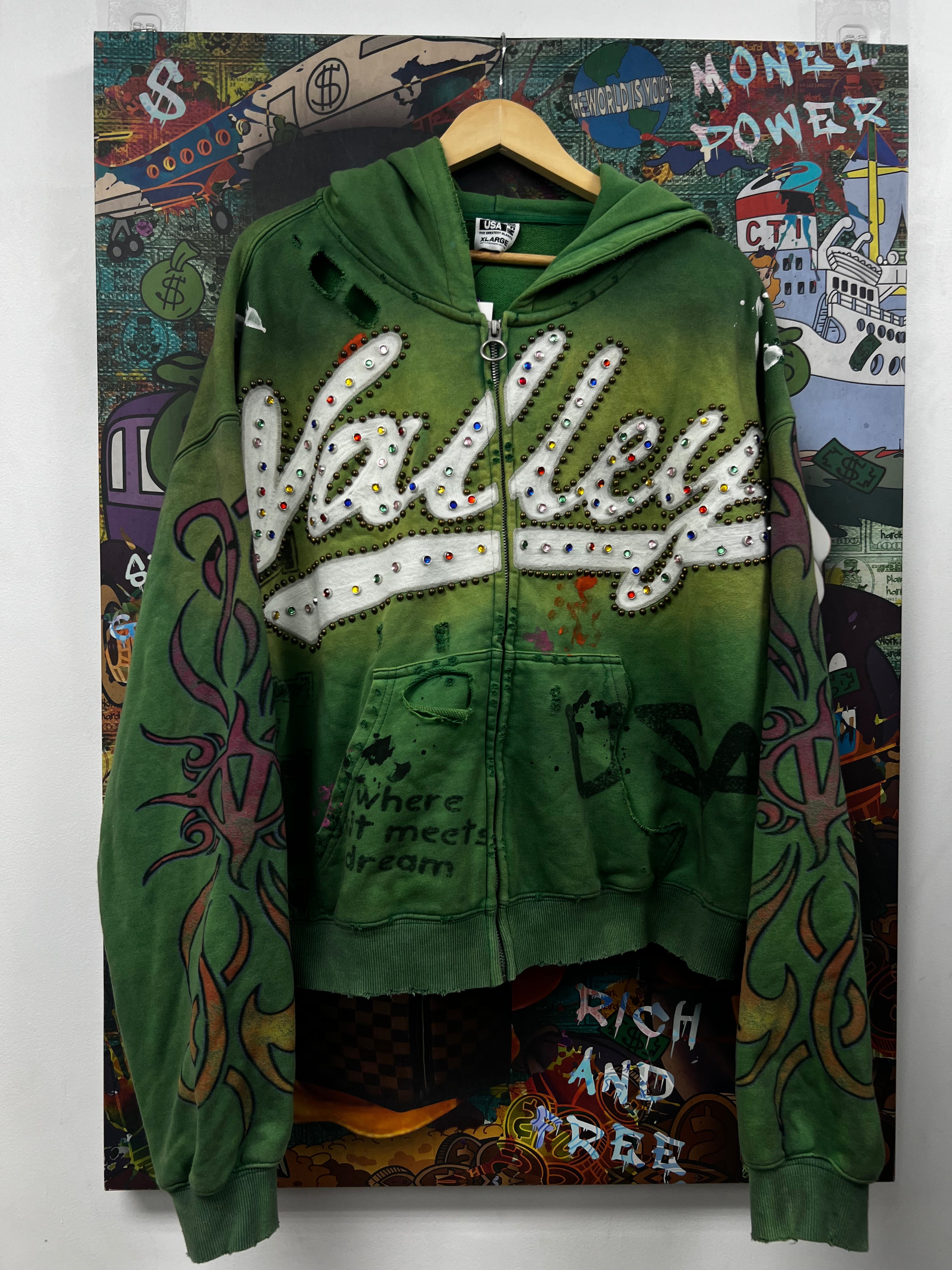 Vale Green Inferno Zip Up Hoodie