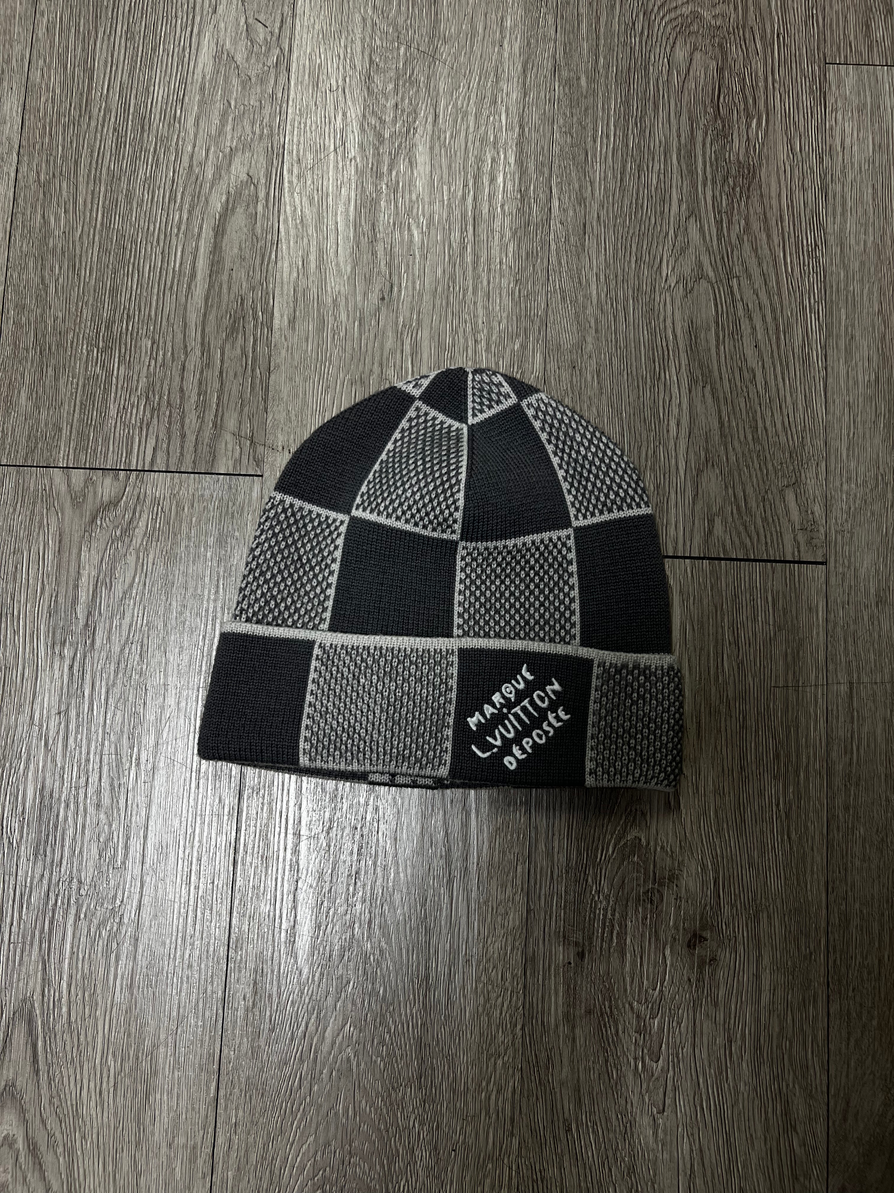 Louis Vuitton Grey Damier Herritage Beanie