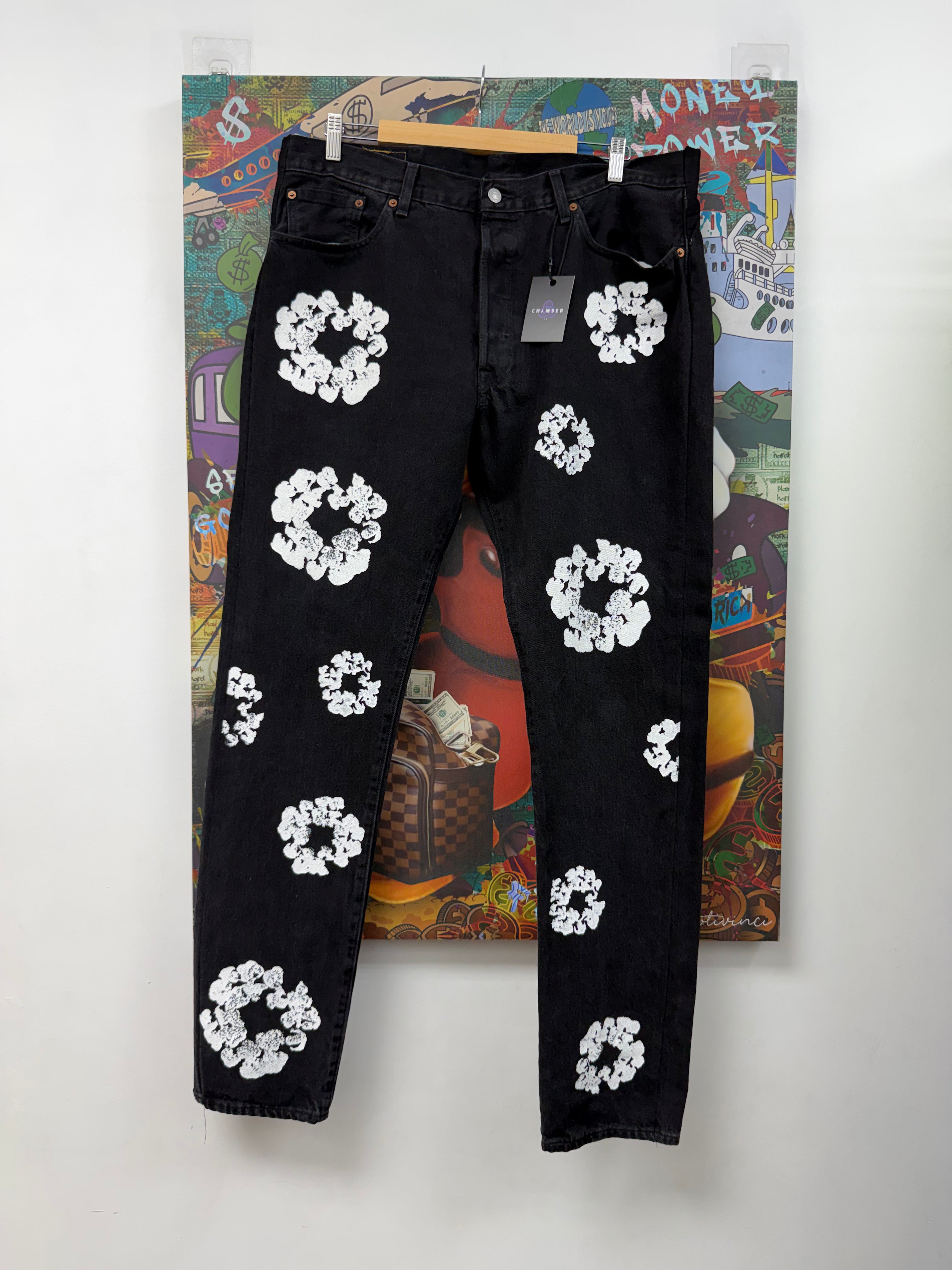 Denim Tears Black White Jean