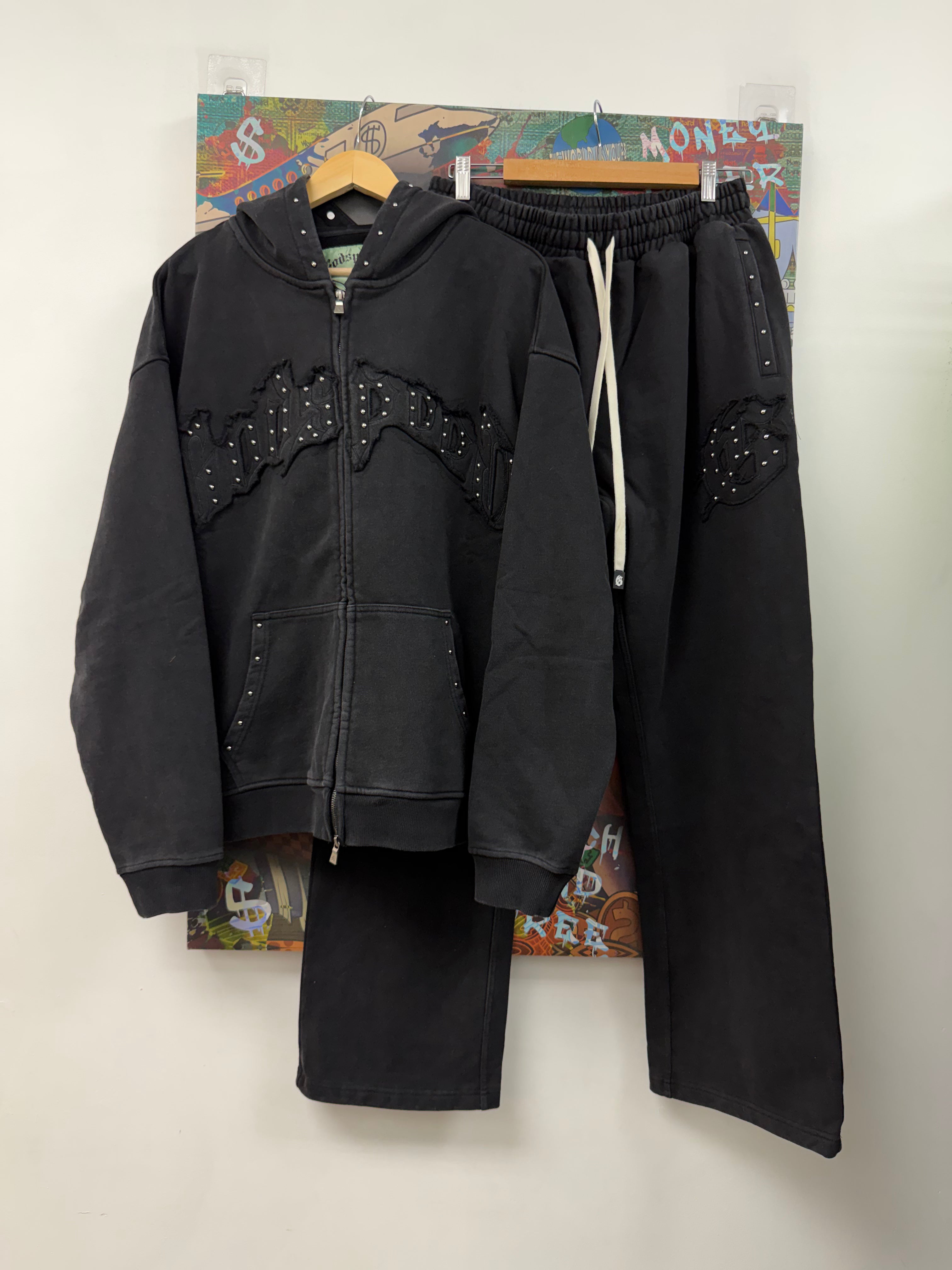 Godspeed Black Symmetric Studded Sweatsuit
