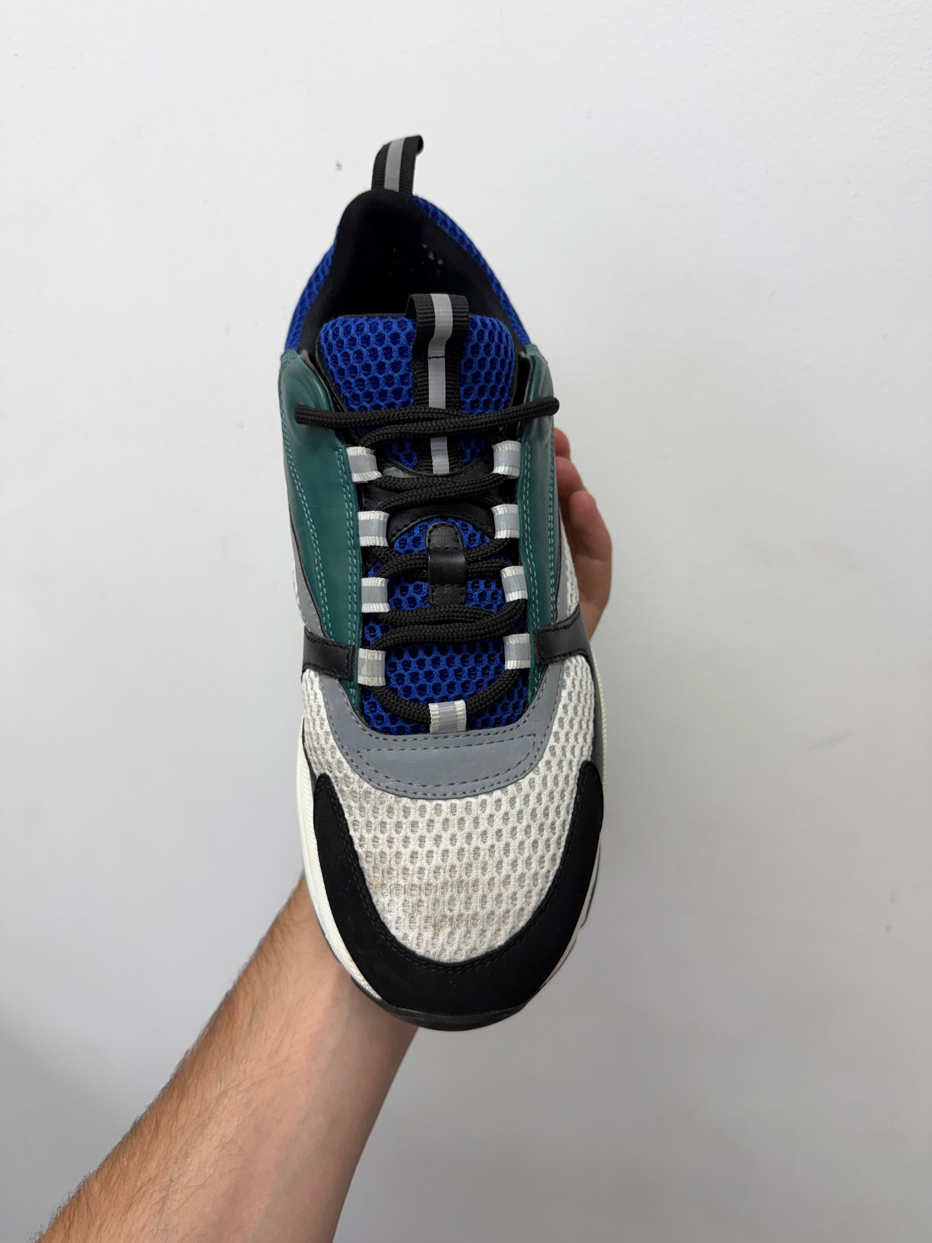 Dior B22 Teal Blue Black Sneakers