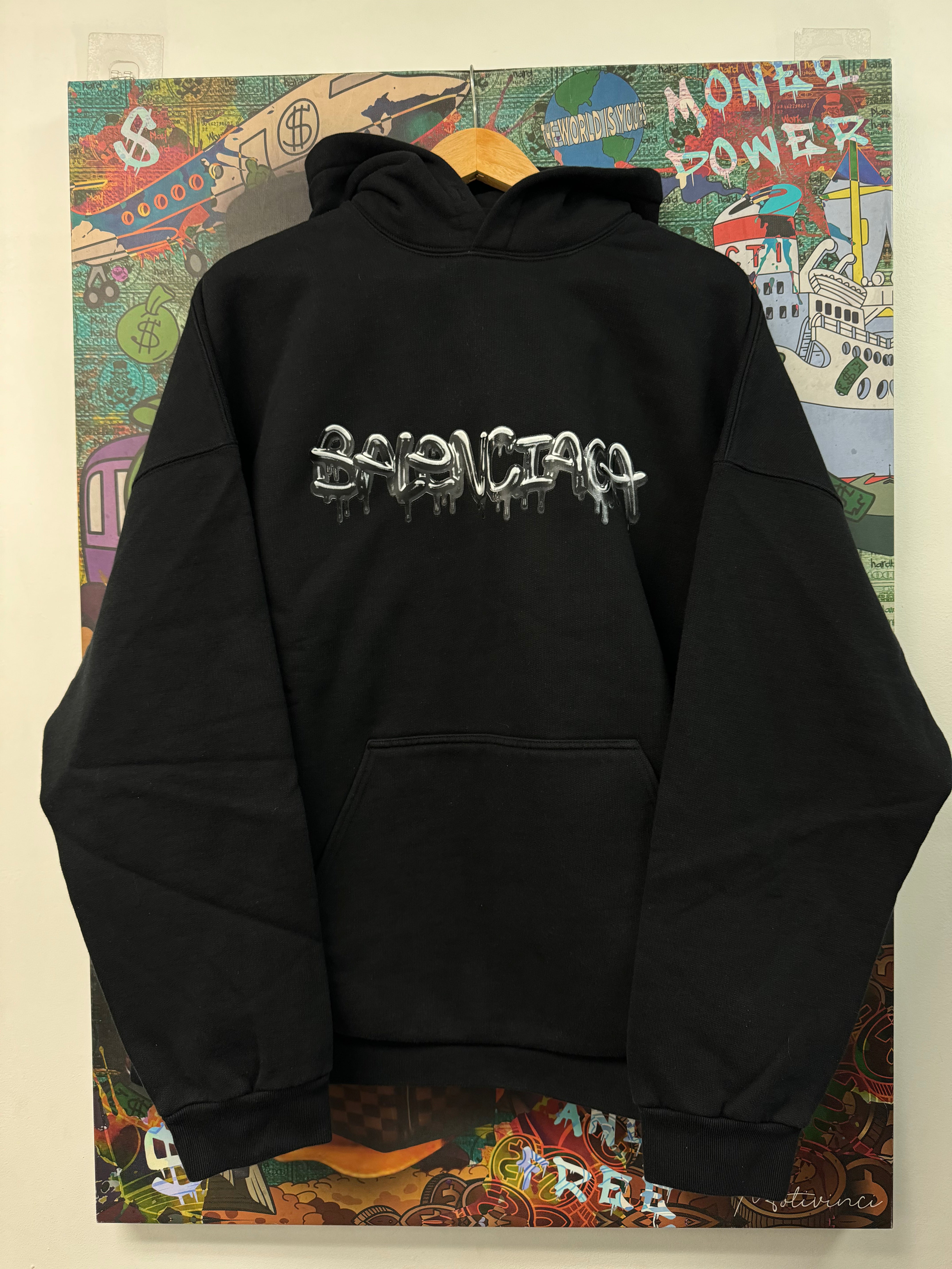 Balenciaga Black Slime Logo (3) Hoodie