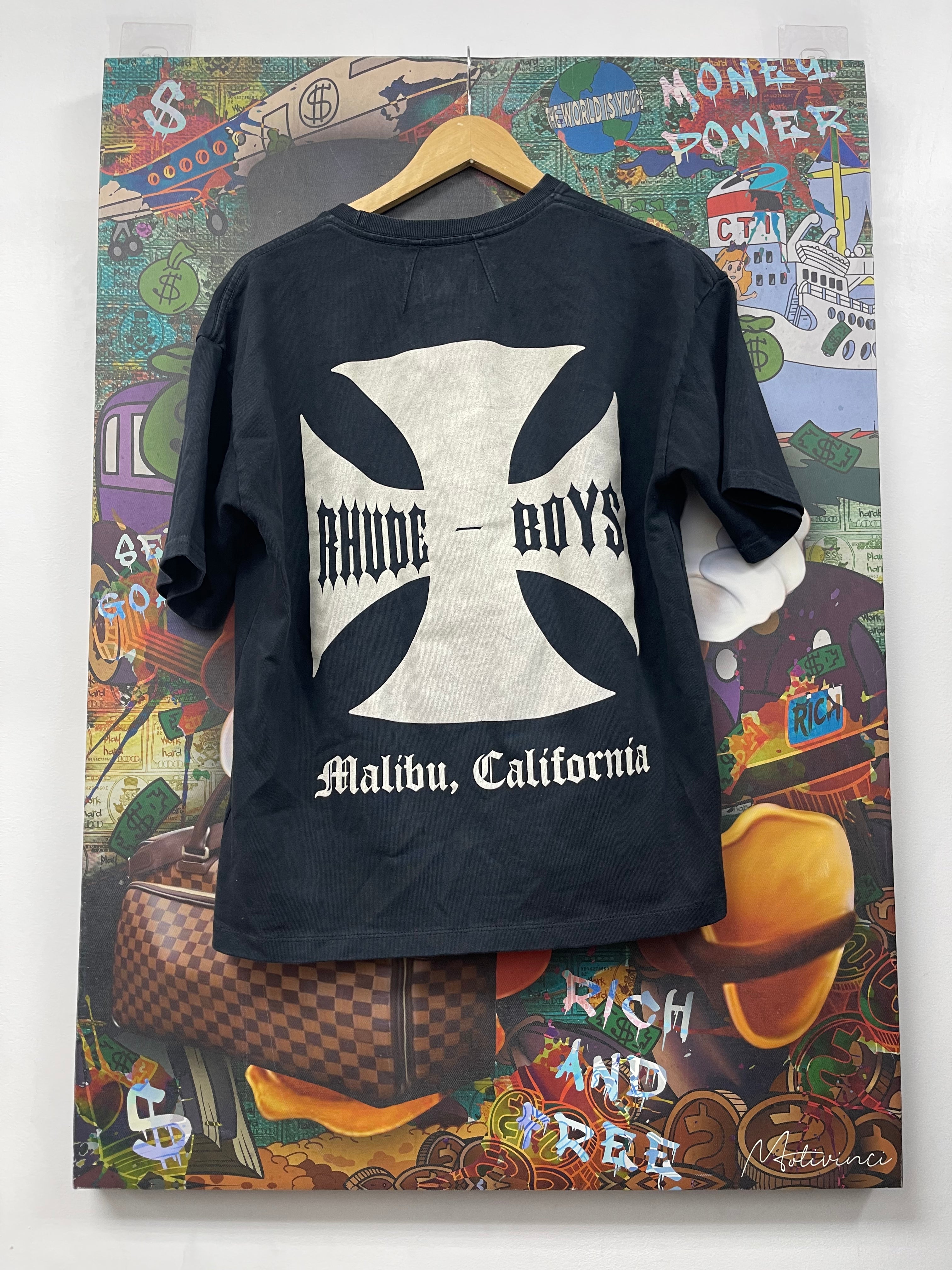 Rhude Black Plus Cross Tee